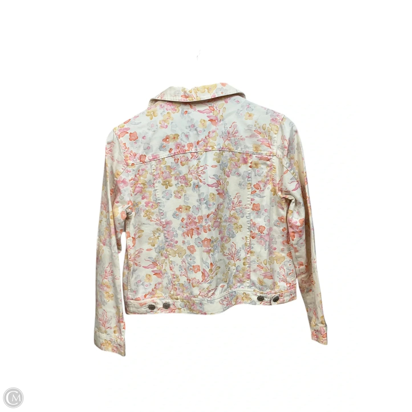 Jacket Denim By Kate Hill In Floral Print, Size: S