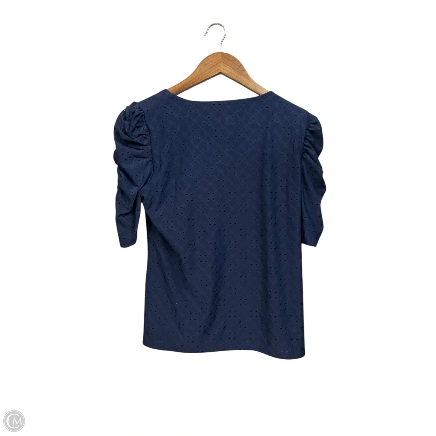 Top Short Sleeve By Cece In Blue, Size: S