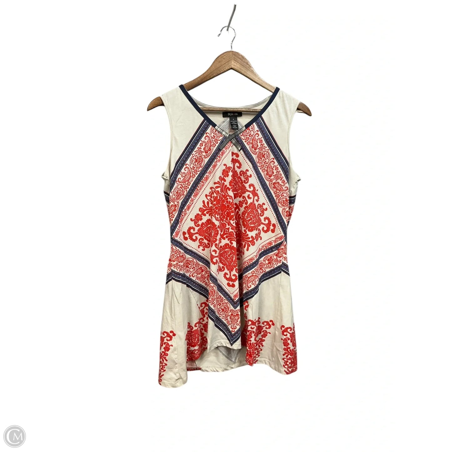 Tunic Sleeveless By Style And Company In White, Size: S