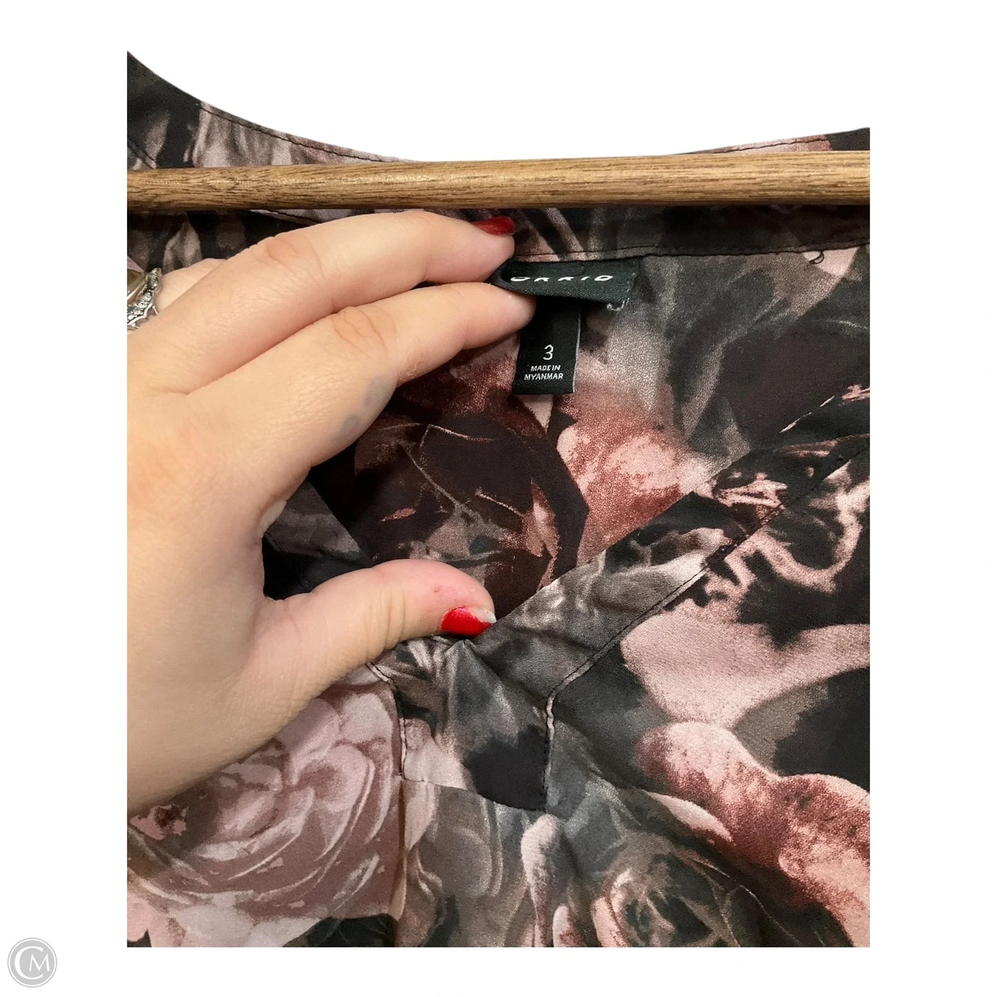 Blouse Long Sleeve By Torrid In Floral Print, Size: 3x