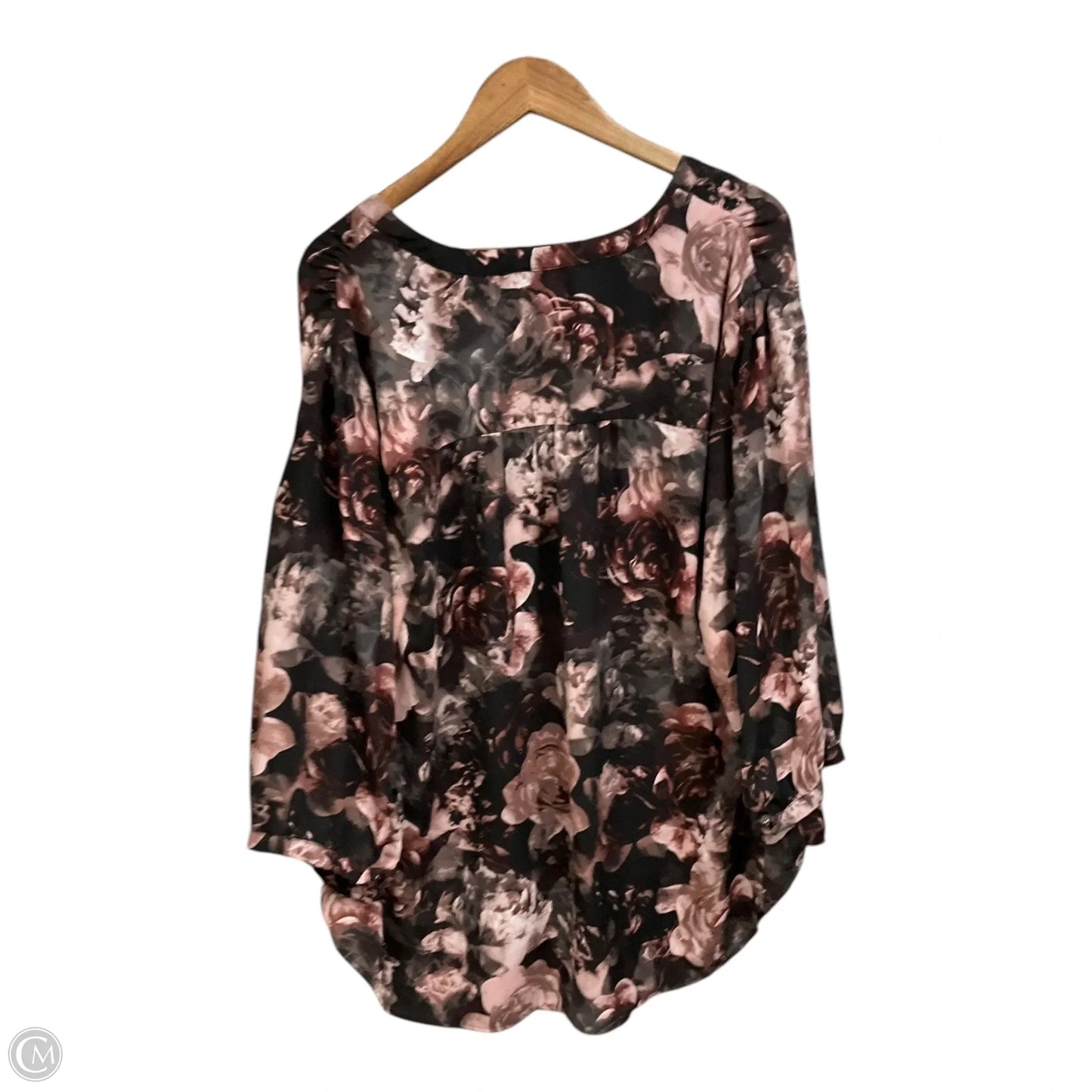 Blouse Long Sleeve By Torrid In Floral Print, Size: 3x