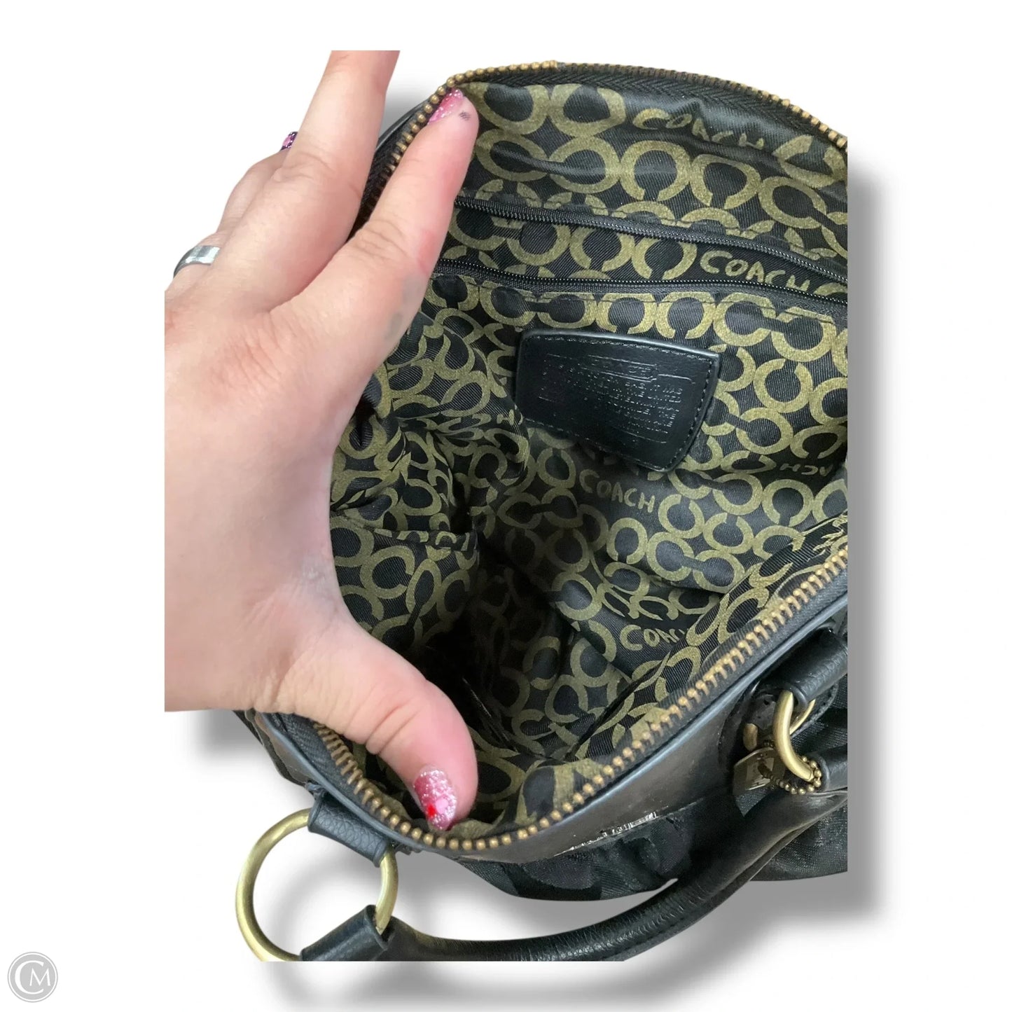 Handbag Designer By Coach, Size: Medium