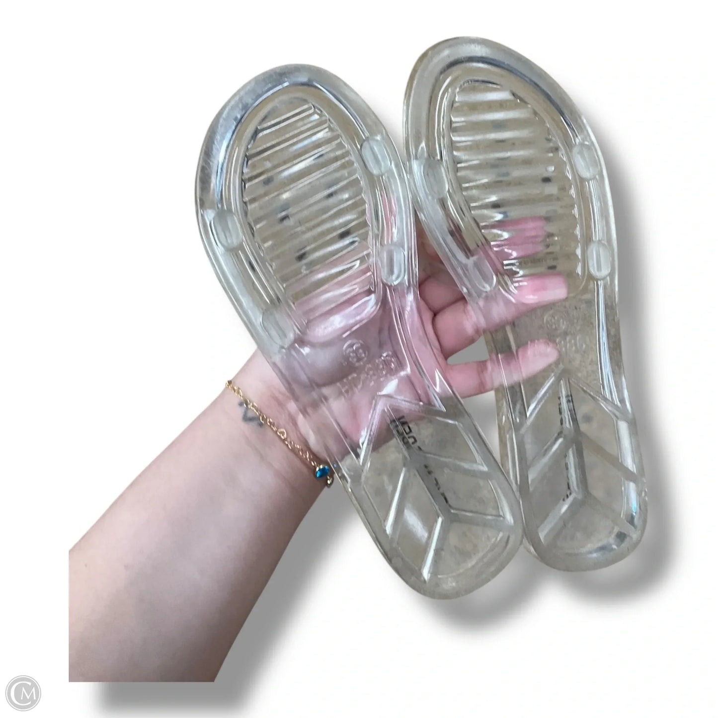Sandals Flats By Steve Madden In Clear, Size: 8.5