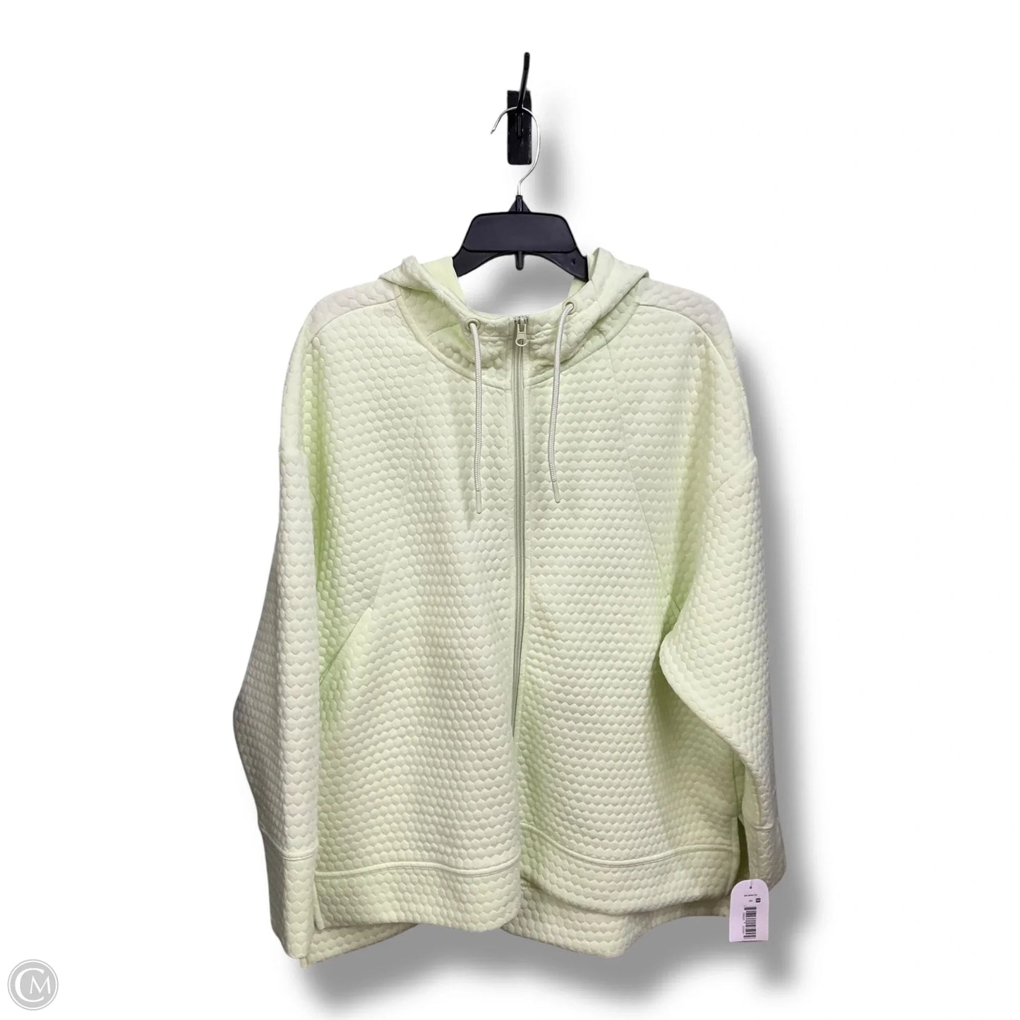 Athletic Jacket By Mta Pro In Green, Size: 1x