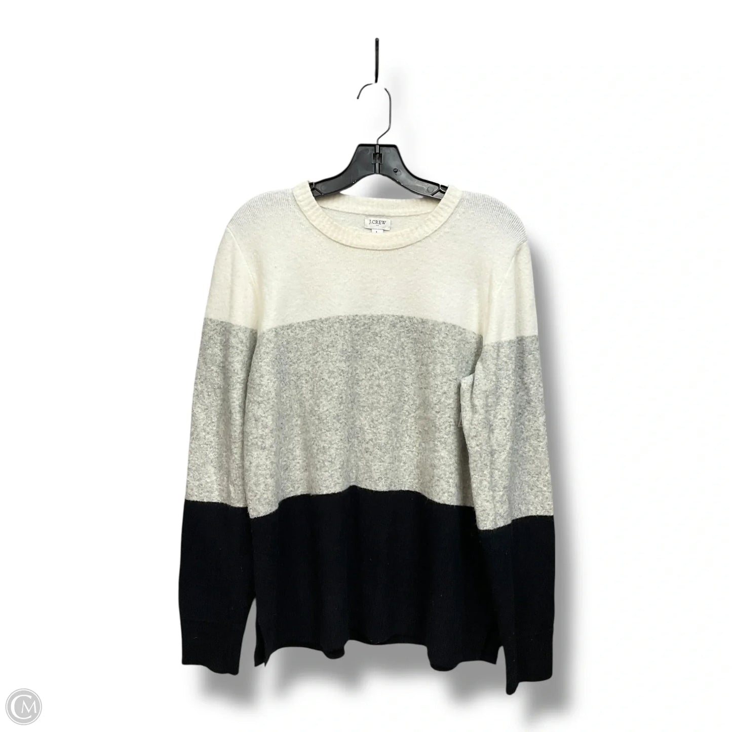 Sweater By J. Crew In Black & Grey, Size: L