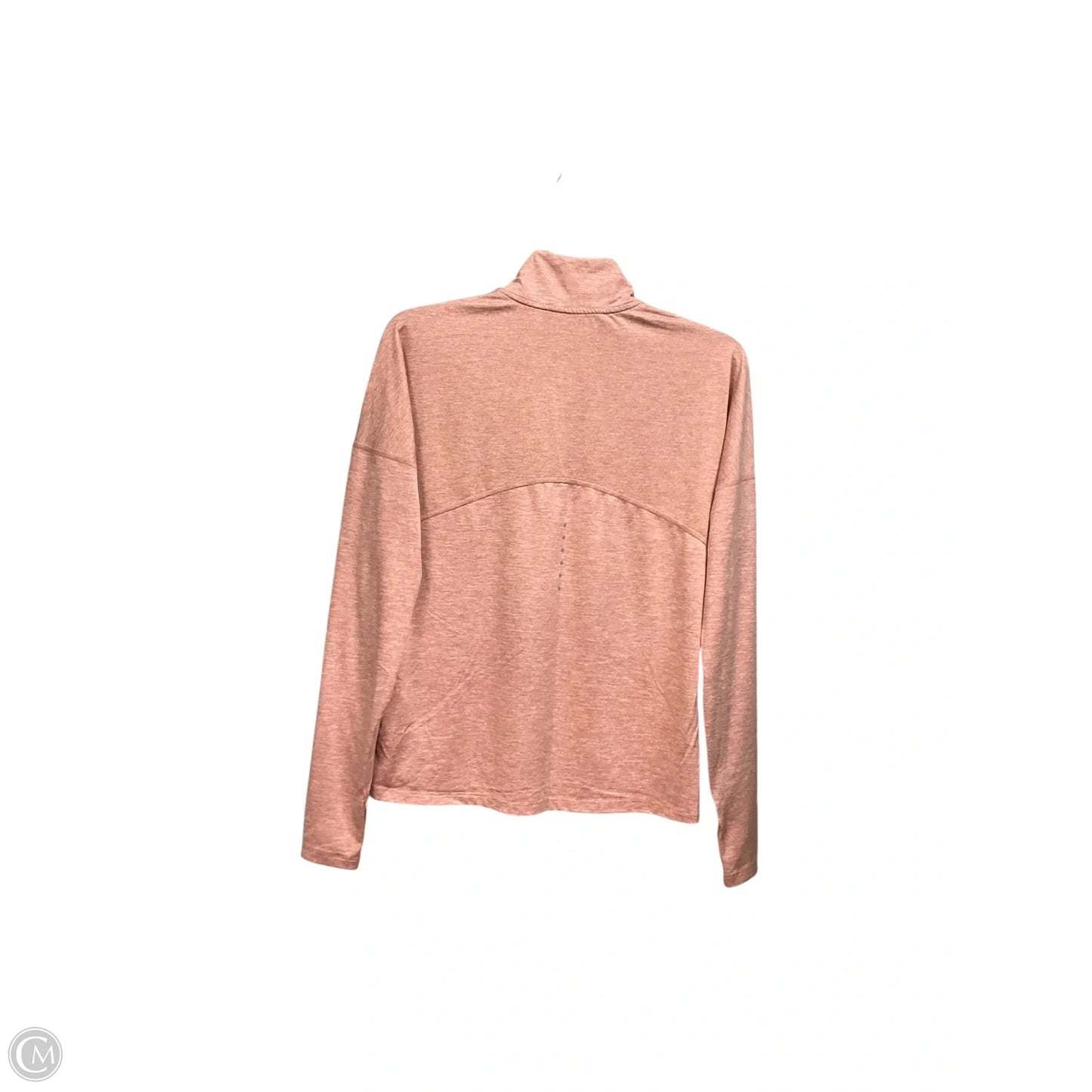 Athletic Top Long Sleeve Collar By Nike Apparel In Pink, Size: Xs