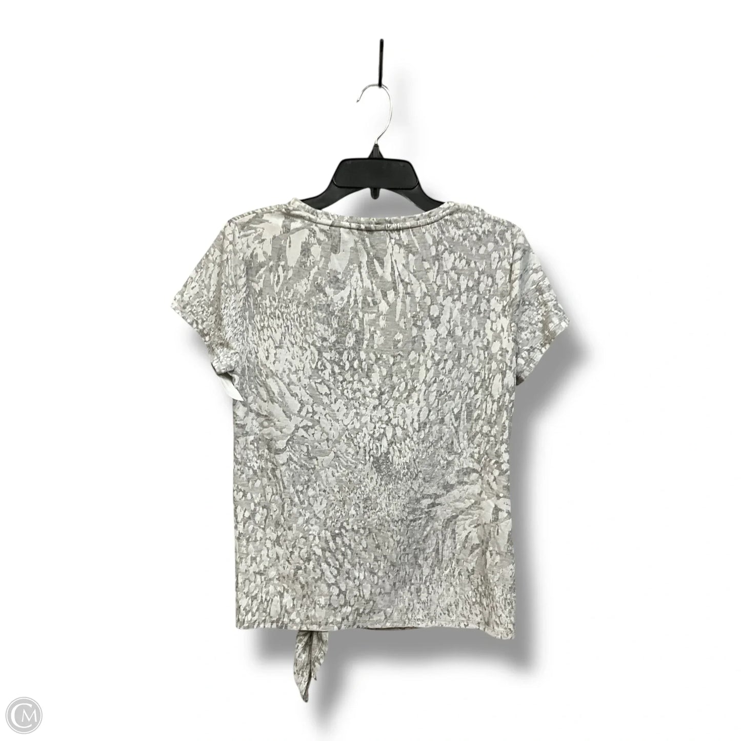 Top Short Sleeve By Simply Vera In Grey, Size: M