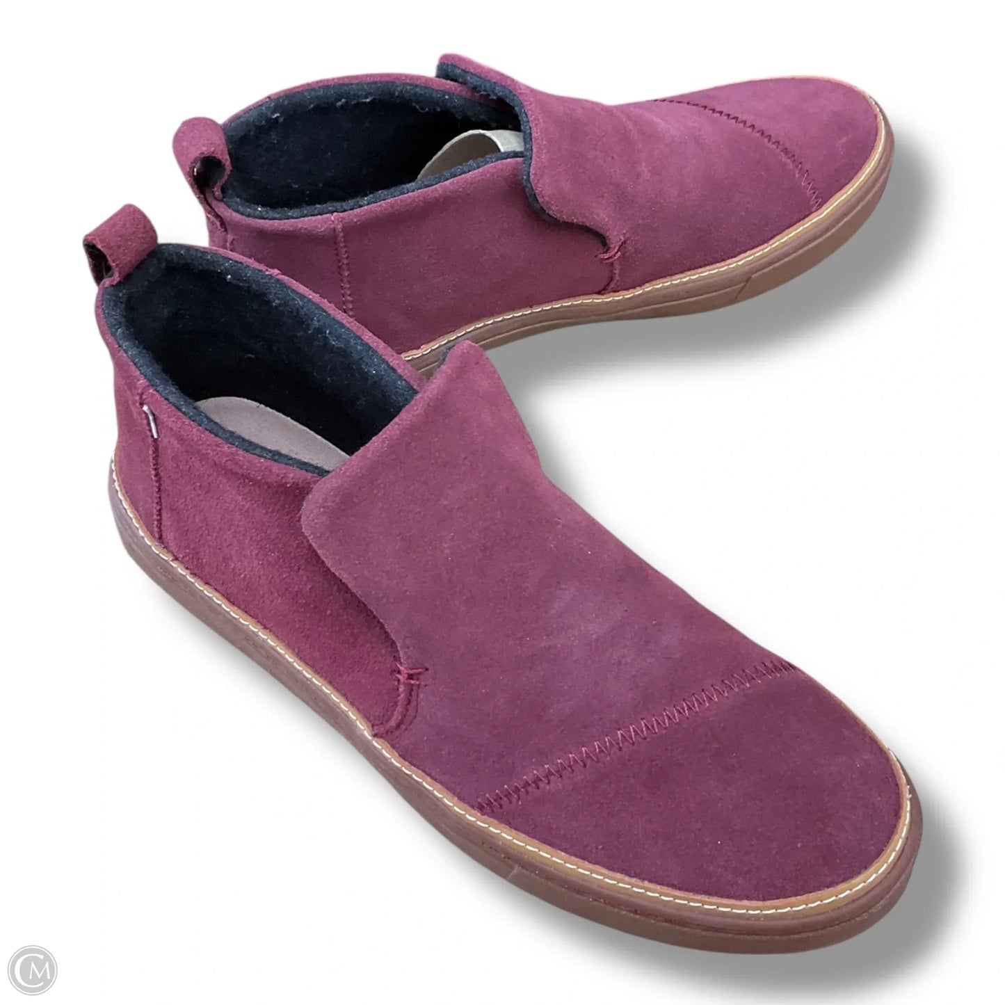 Shoes Sneakers By Toms In Maroon, Size: 9