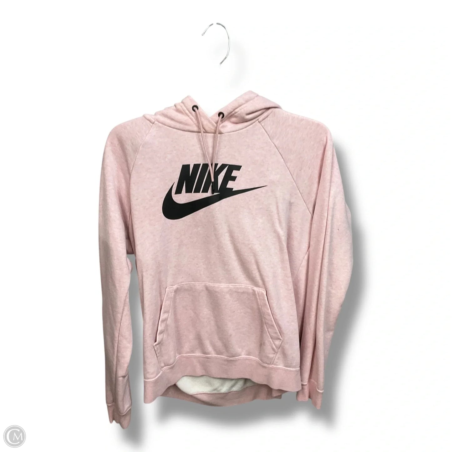Sweatshirt Hoodie By Nike Apparel In Plaid Pattern, Size: S