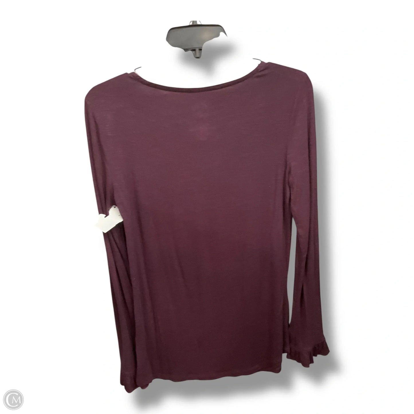 Top Long Sleeve By Maurices In Maroon, Size: Xs