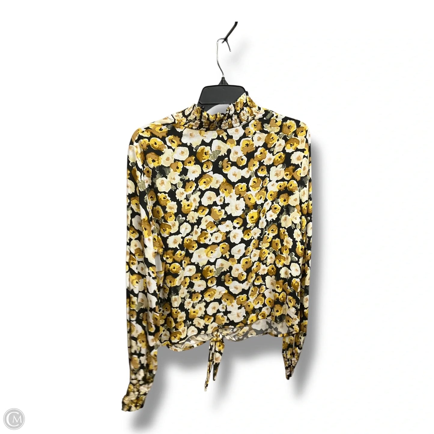 Blouse Long Sleeve By Karen Kane In Floral Print, Size: Xl