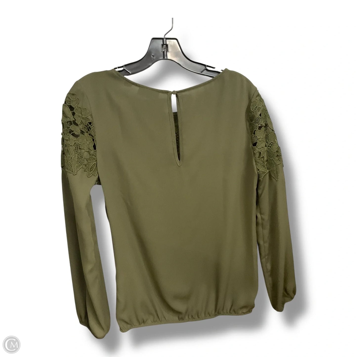 Blouse Long Sleeve By New York And Co In Green, Size: Xs
