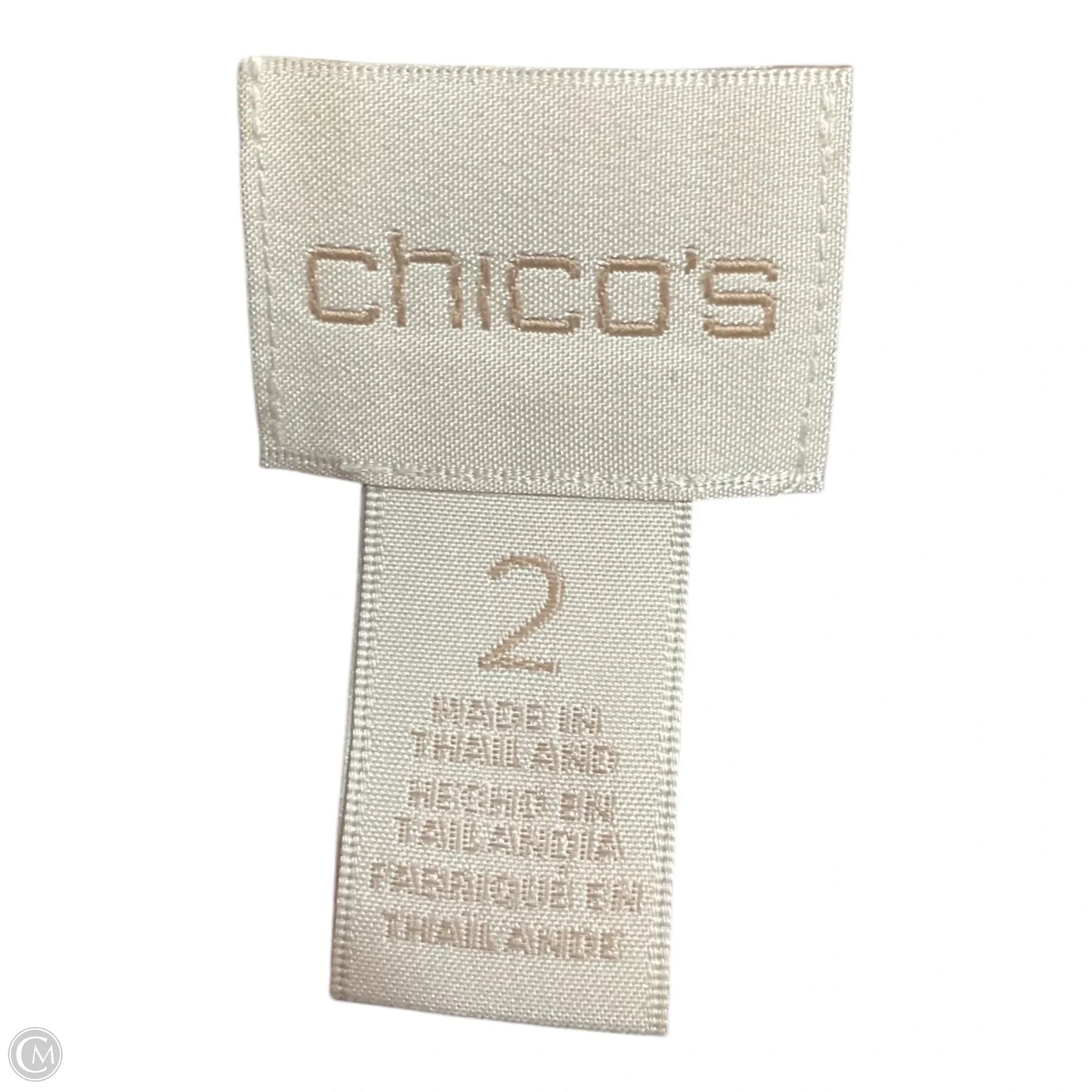 Blouse Long Sleeve By Chicos In Black & White, Size: 2x