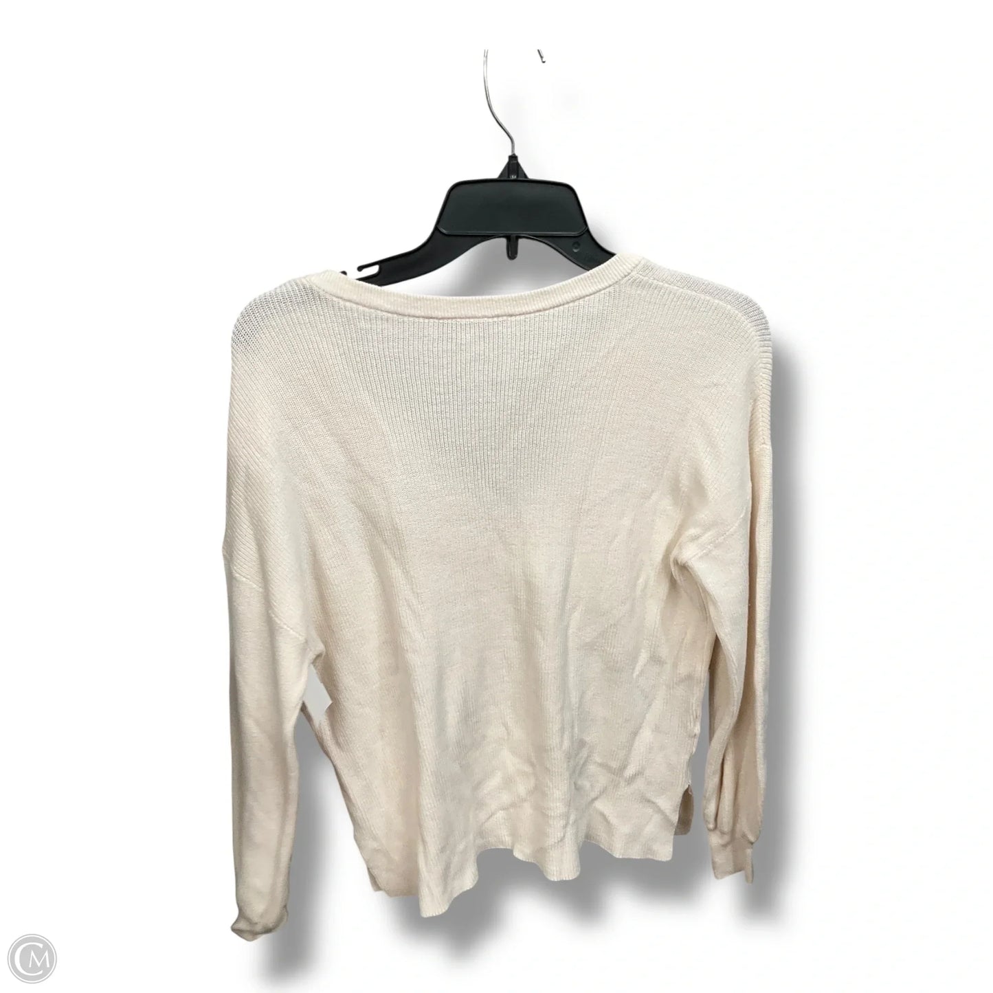 Top Long Sleeve By Loft In Ivory, Size: M