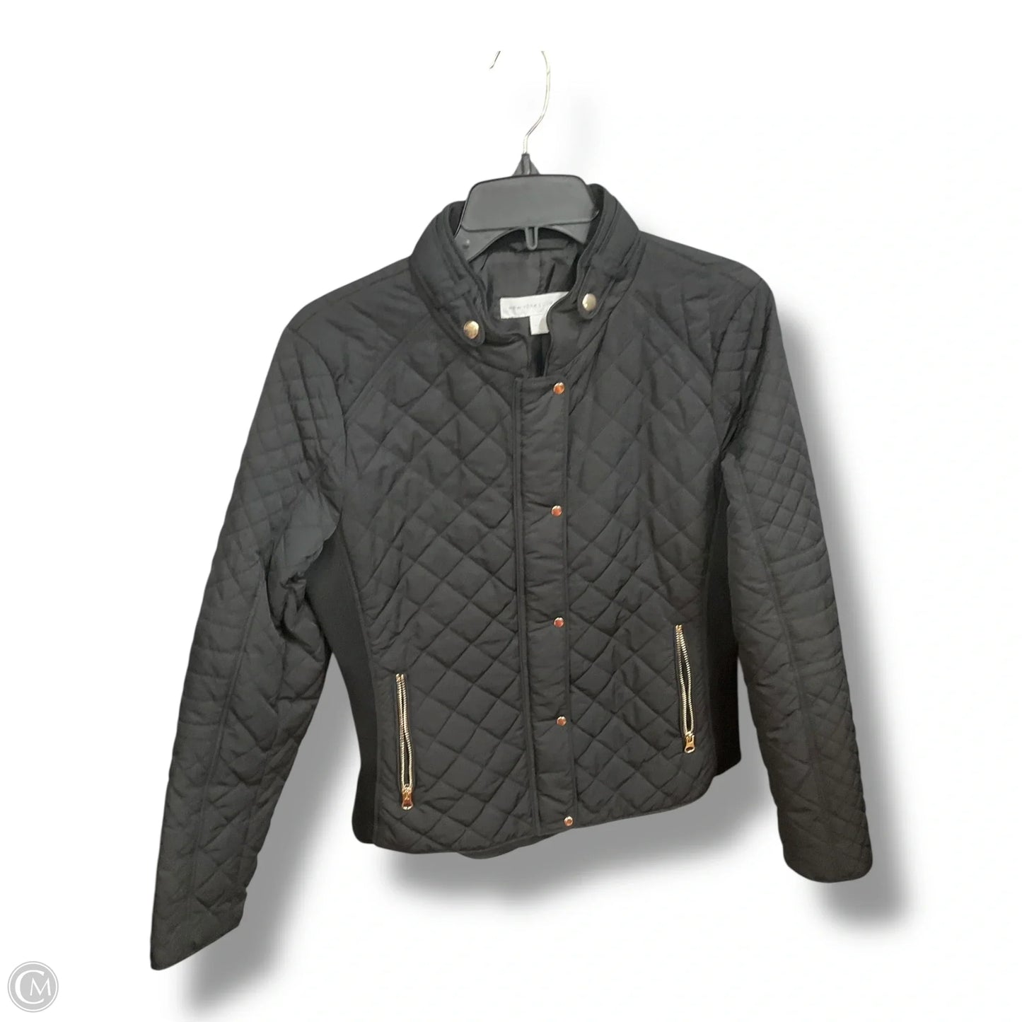 Jacket Puffer & Quilted By New York And Co In Black, Size: M