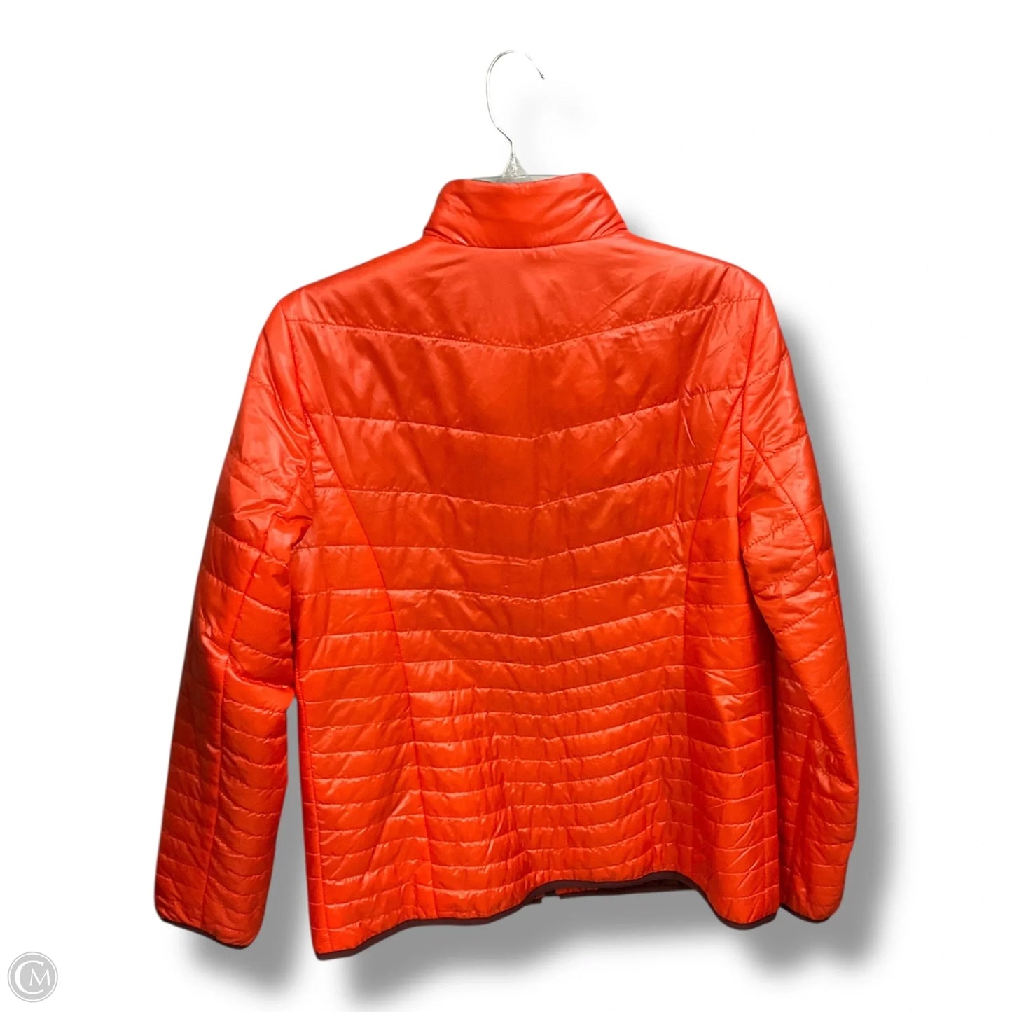 Jacket Puffer & Quilted By Talbots In Orange, Size: M