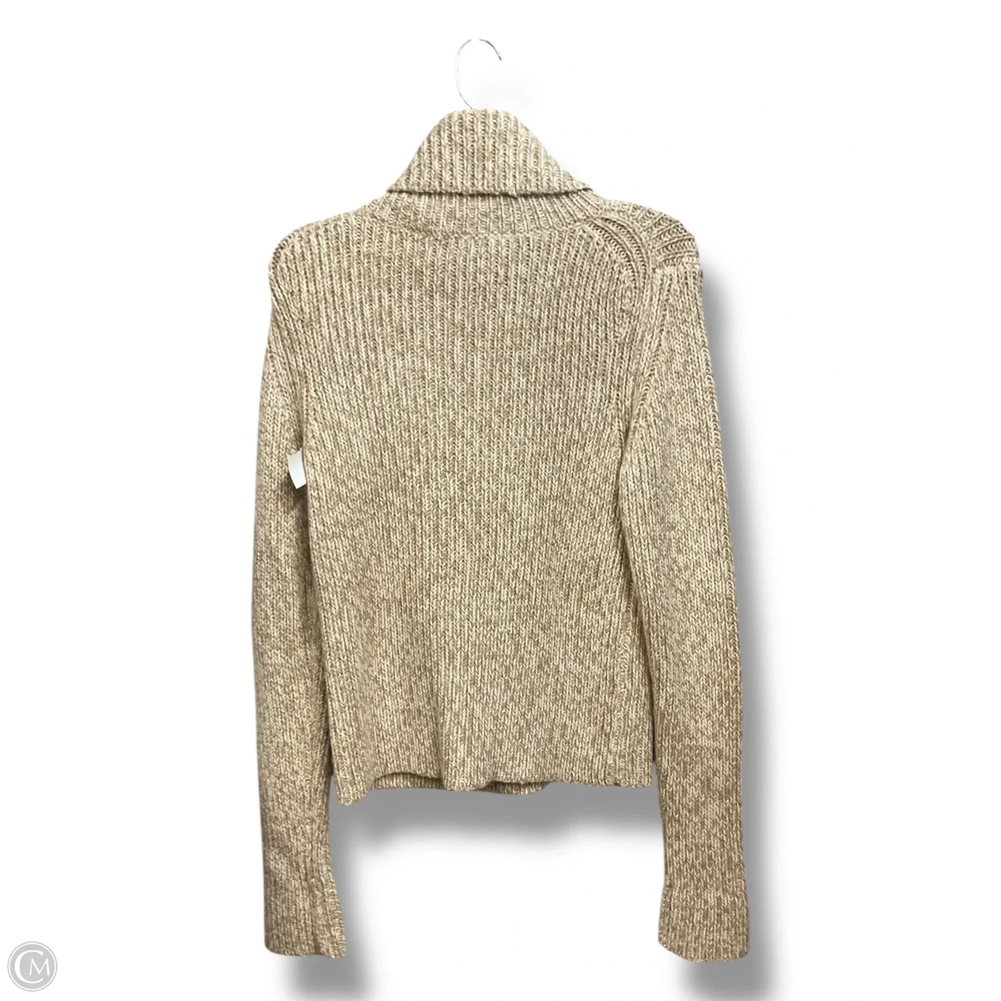 Sweater By Theory In Brown & Cream, Size: M