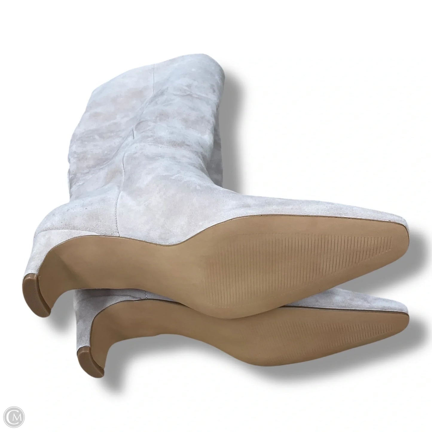 Boots Mid-calf Heels By Steve Madden In Beige, Size: 8.5