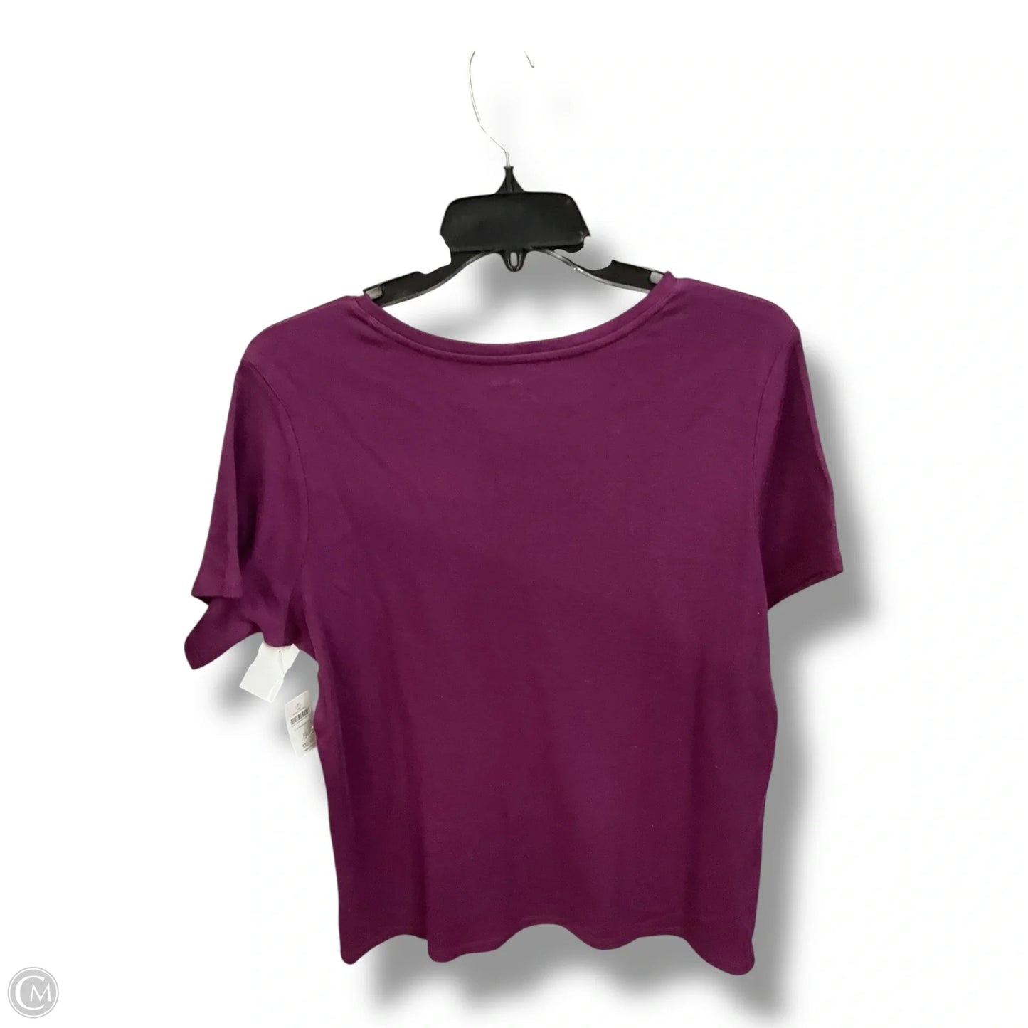 Top Short Sleeve Basic By Coldwater Creek In Purple, Size: Xl