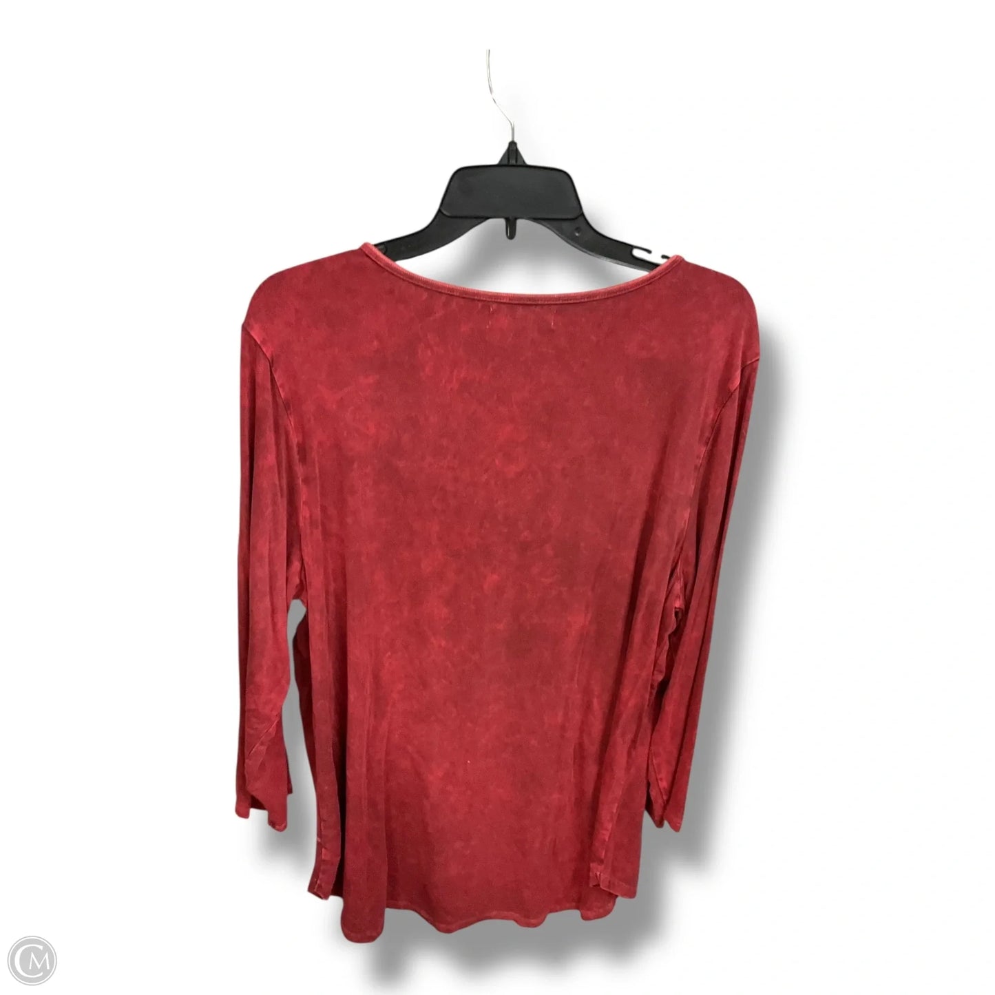 Tunic Long Sleeve By Christopher And Banks In Red, Size: Xl