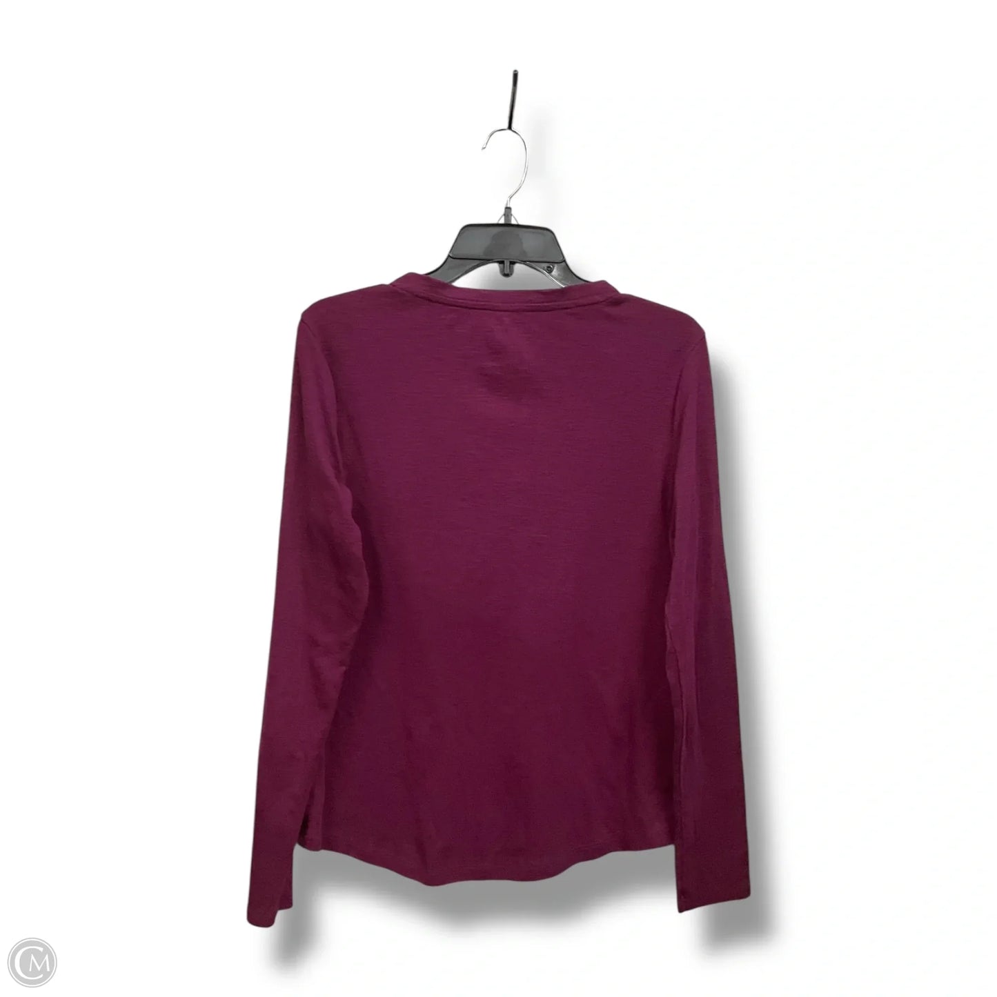 Top Long Sleeve Basic By Sonoma In Purple, Size: L