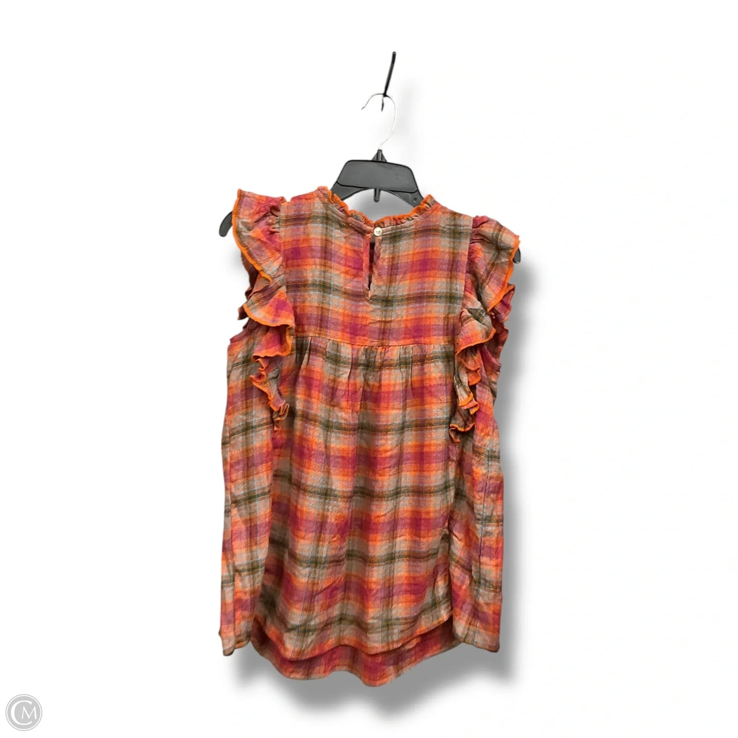 Top Sleeveless By Beachlunchlounge In Plaid Pattern, Size: Xs