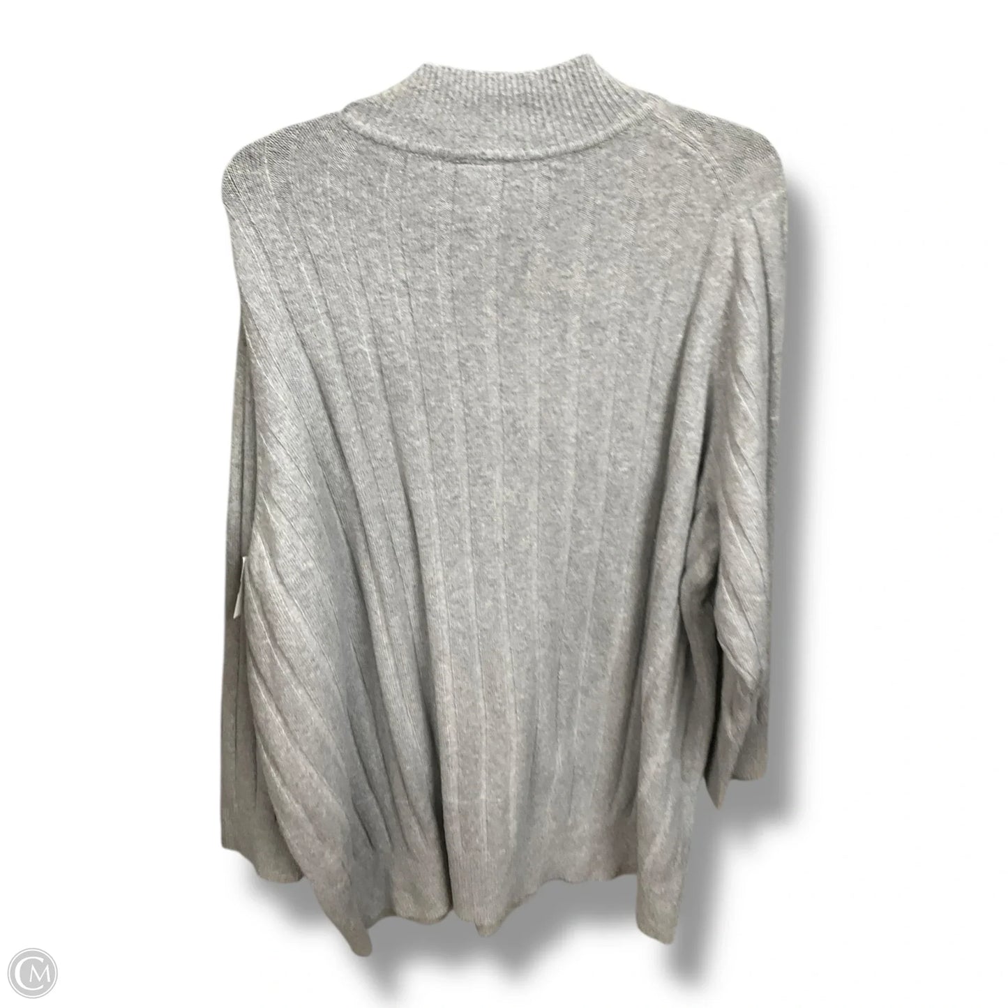 Top Long Sleeve Basic By Torrid In Grey, Size: 3x