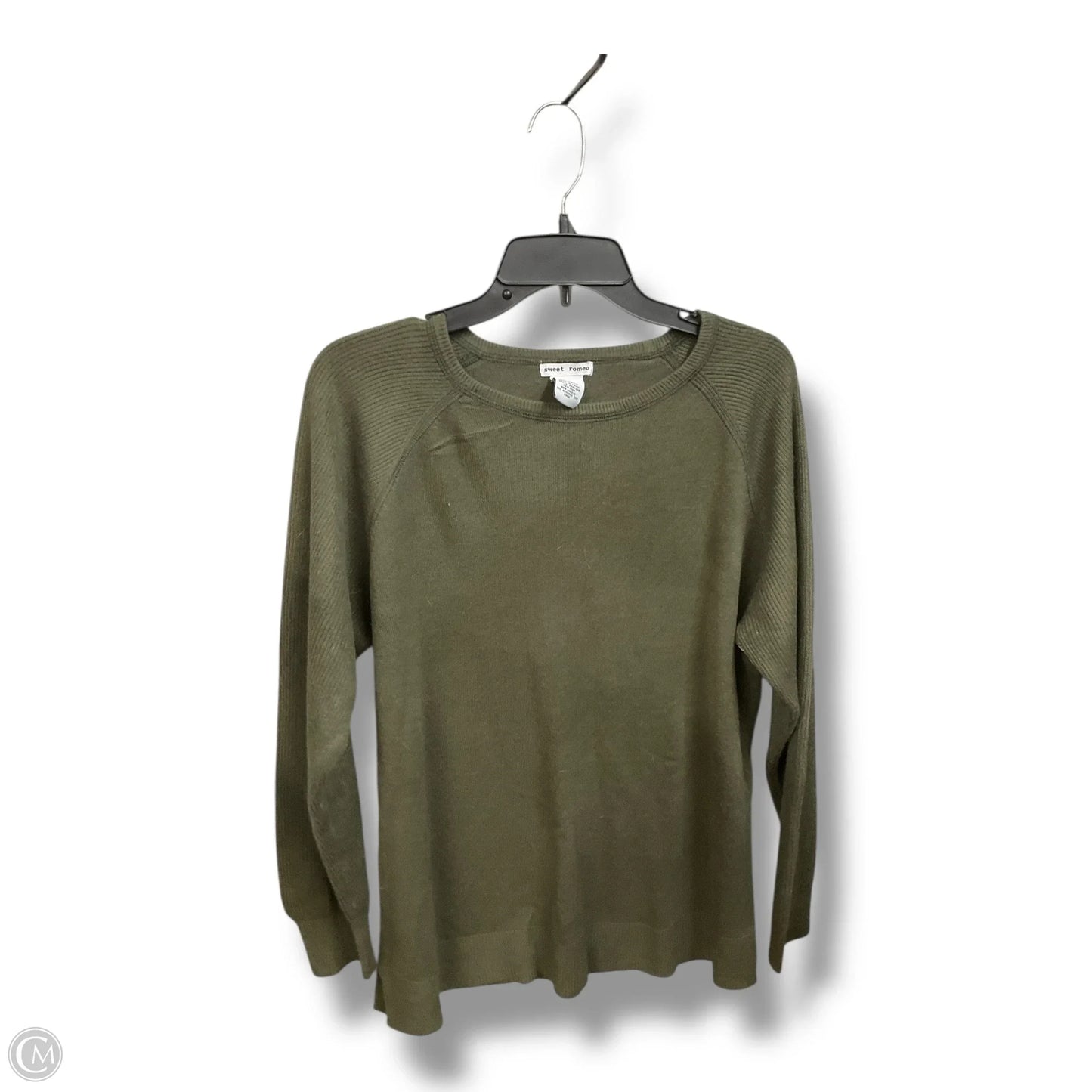 Top Long Sleeve Basic By Sweet Romeo In Green, Size: L