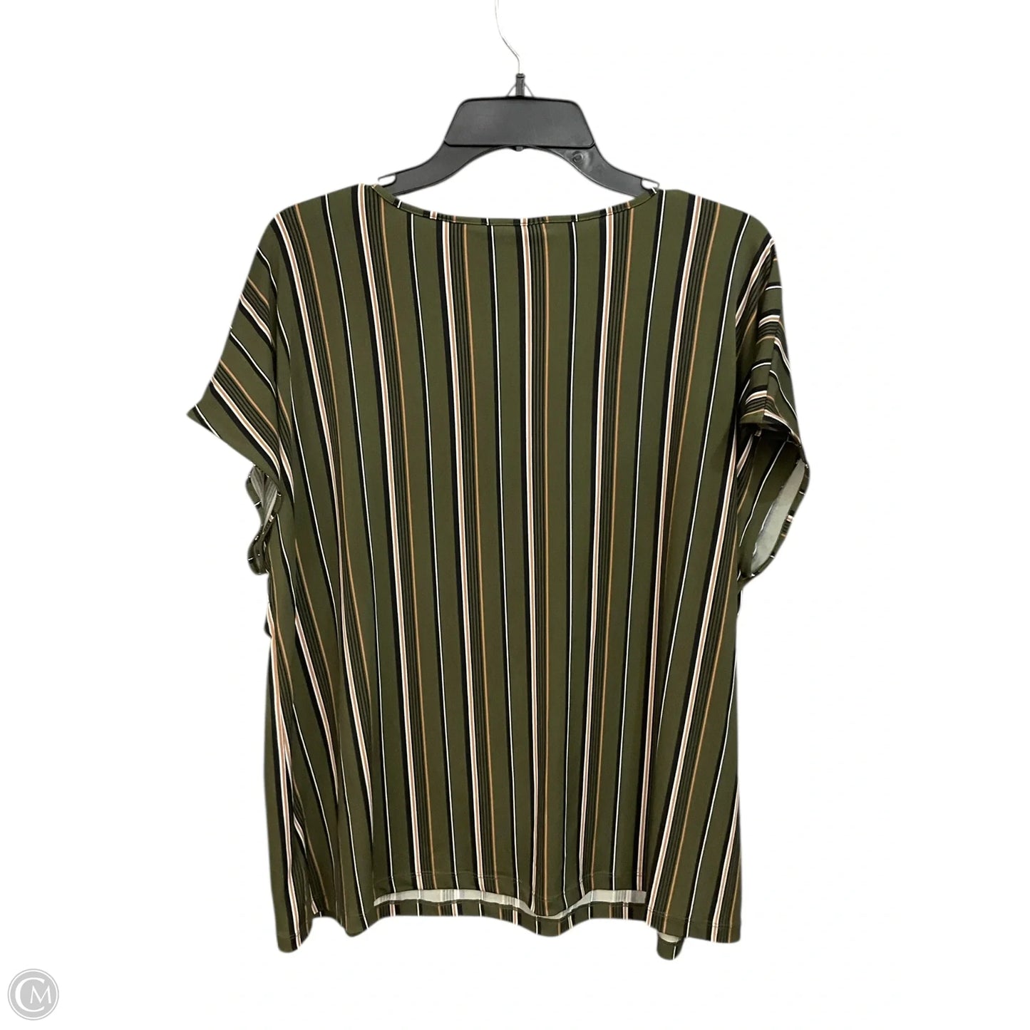 Top Sleeveless By Liz Claiborne In Striped Pattern, Size: Xl