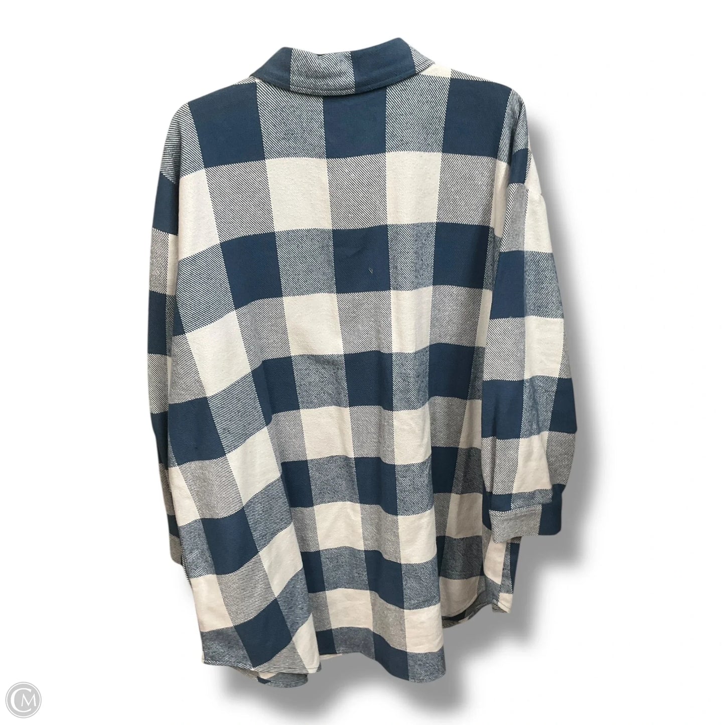 Blouse Long Sleeve By Lane Bryant In Plaid Pattern, Size: 2x