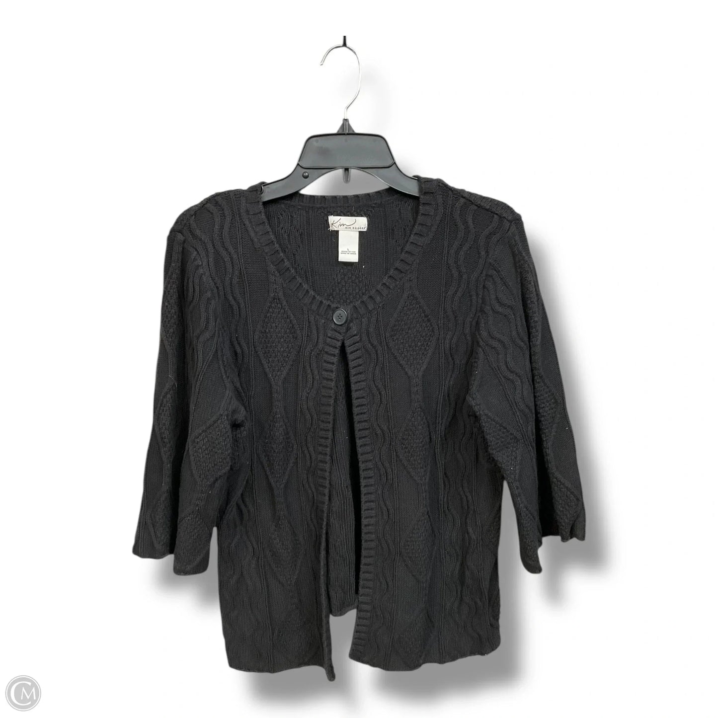 Cardigan By Kim Rogers In Black, Size: L