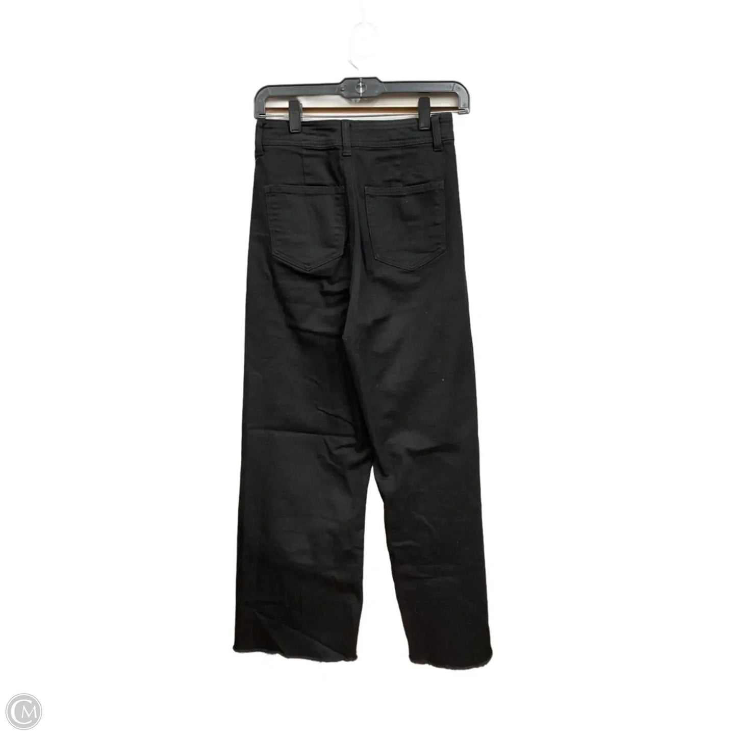 Jeans Wide Leg By Clothes Mentor In Black Denim, Size: 4
