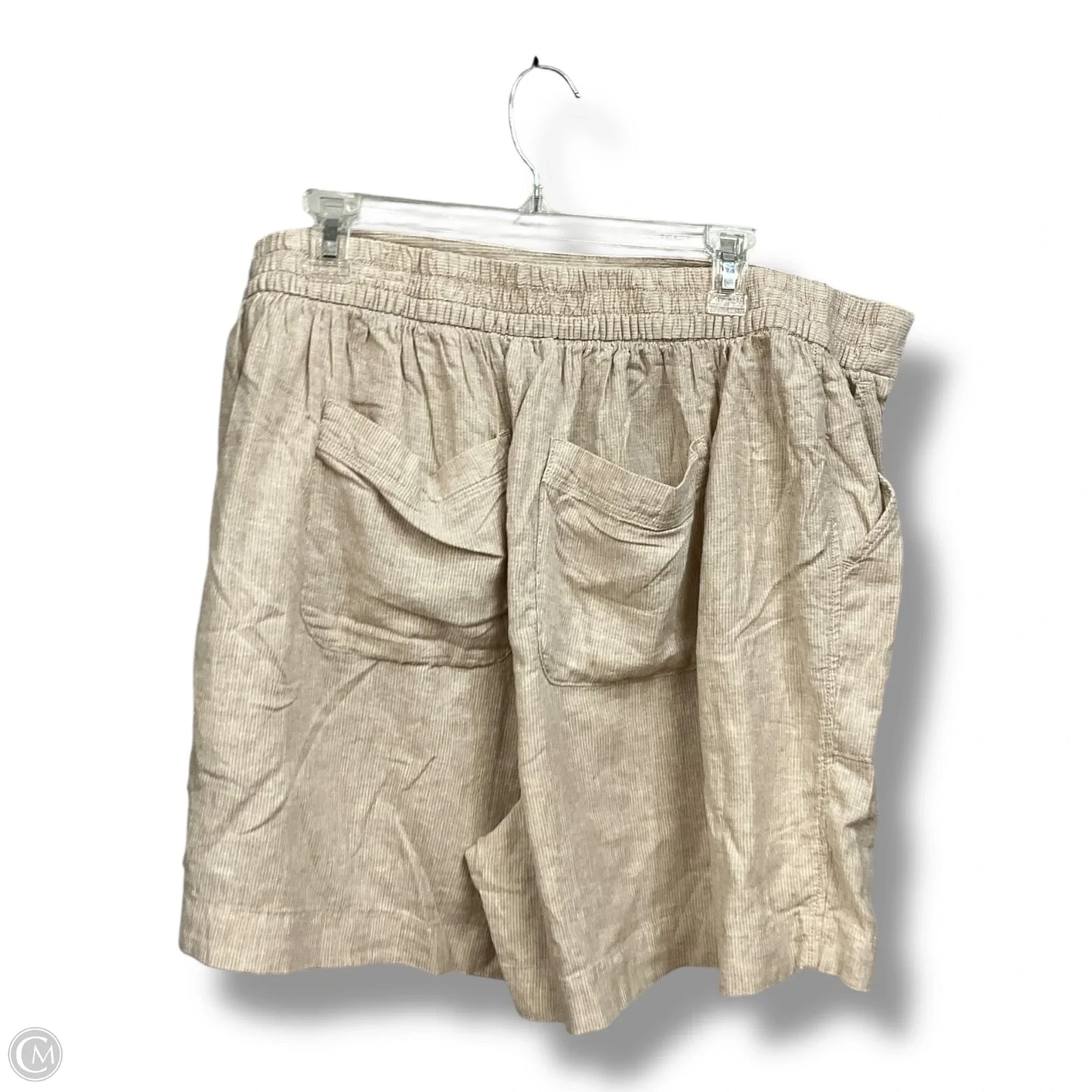 Shorts By Lane Bryant In Tan & White, Size: 2x
