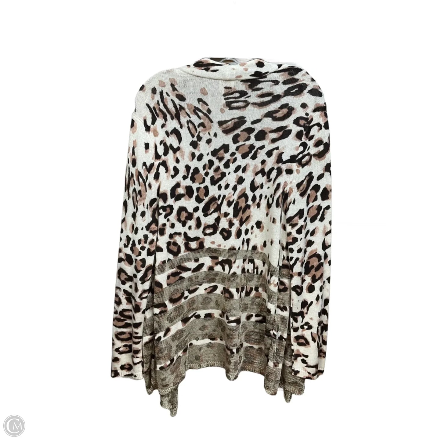 Cardigan By Chicos In Animal Print, Size: L