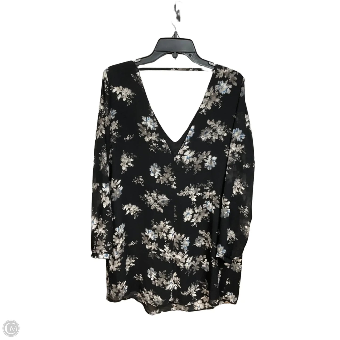 Blouse Long Sleeve By Astr In Floral Print, Size: L