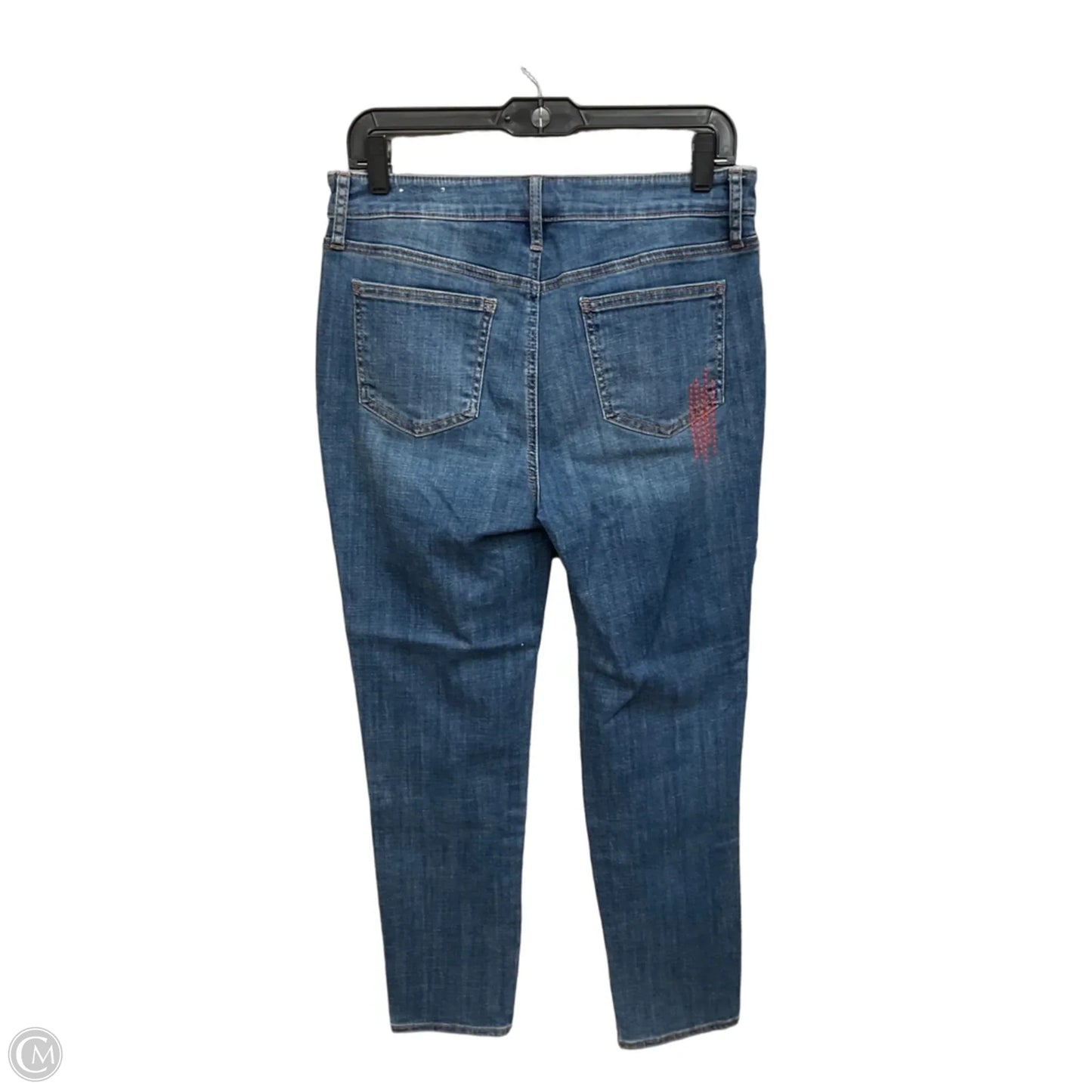Jeans Straight By Chicos In Blue Denim, Size: 6
