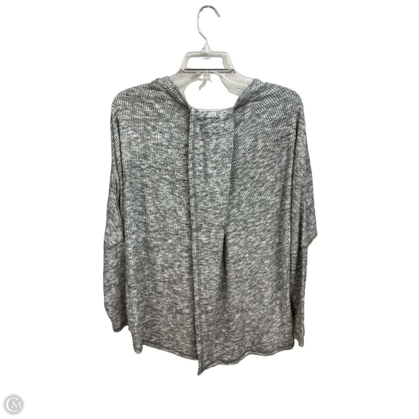Top Long Sleeve By Matilda Jane In Grey & White, Size: M
