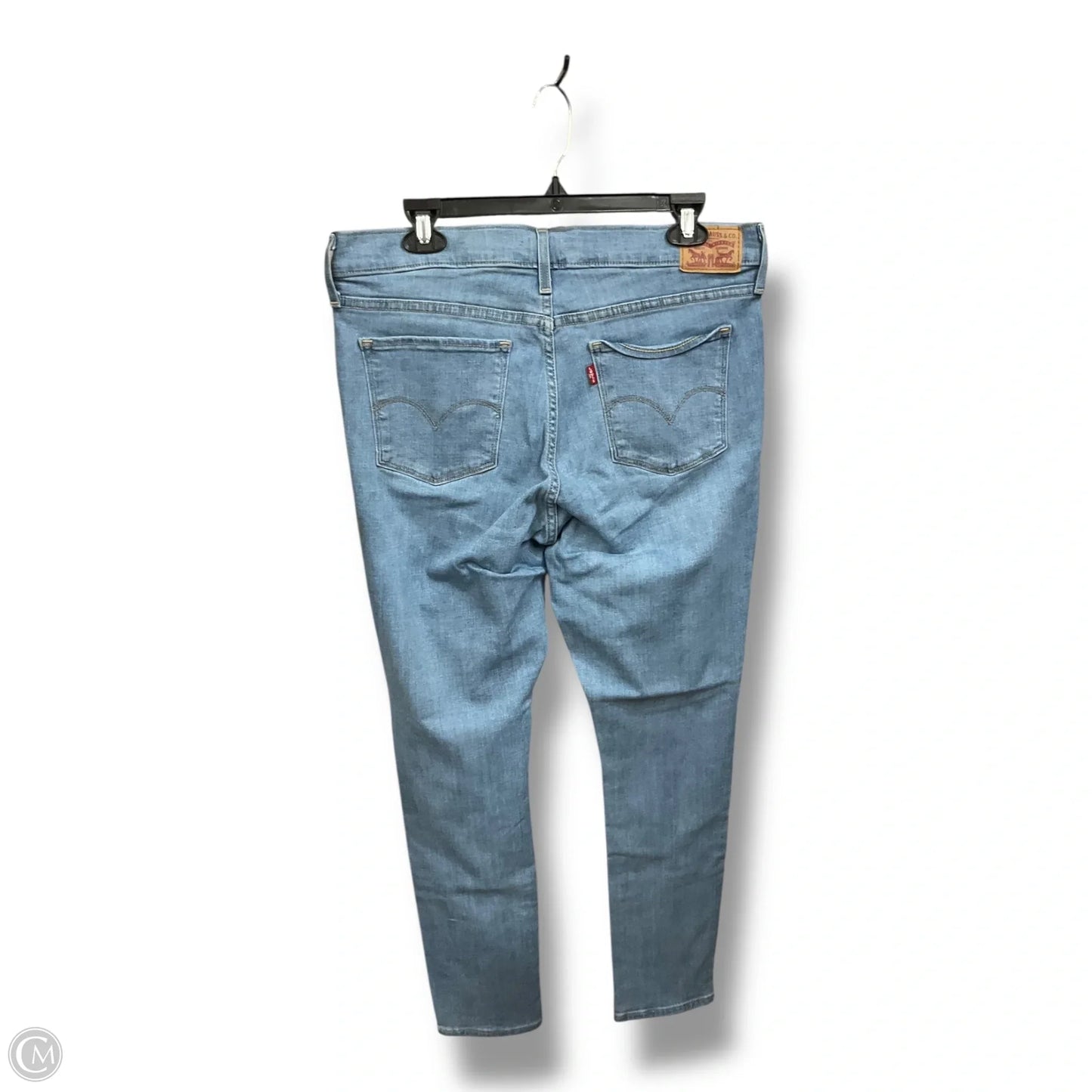 Jeans Skinny By Levis In Blue Denim, Size: 10