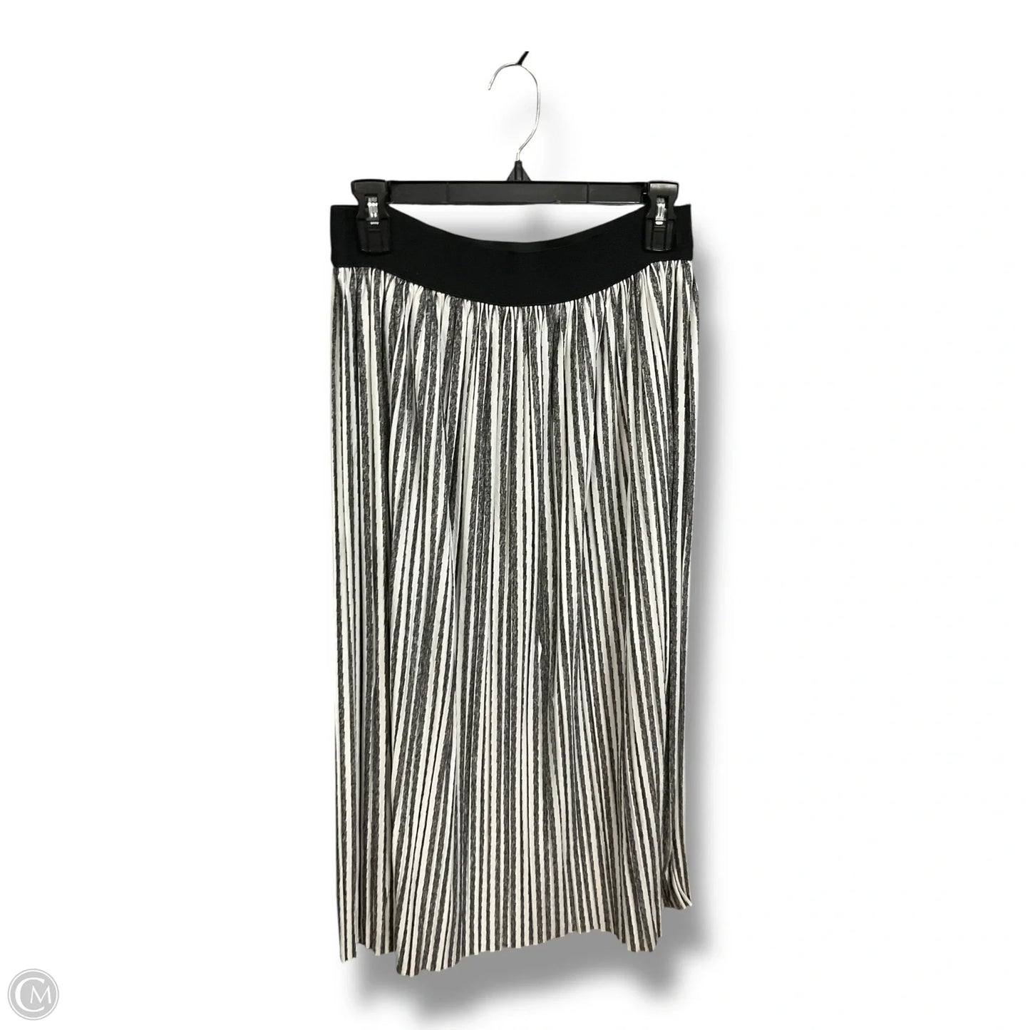 Skirt Midi By Clothes Mentor In Black & White, Size: M