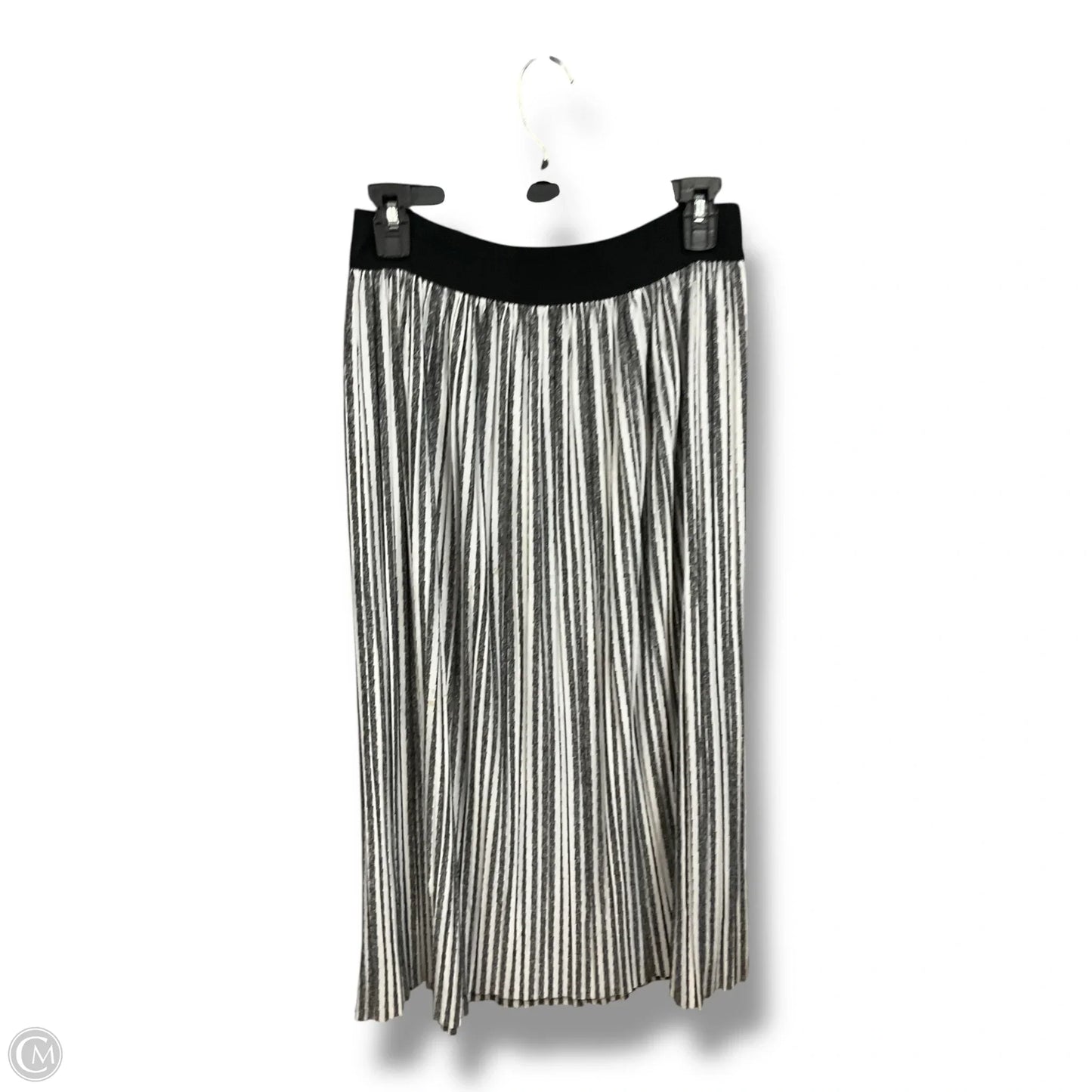 Skirt Midi By Clothes Mentor In Black & White, Size: M