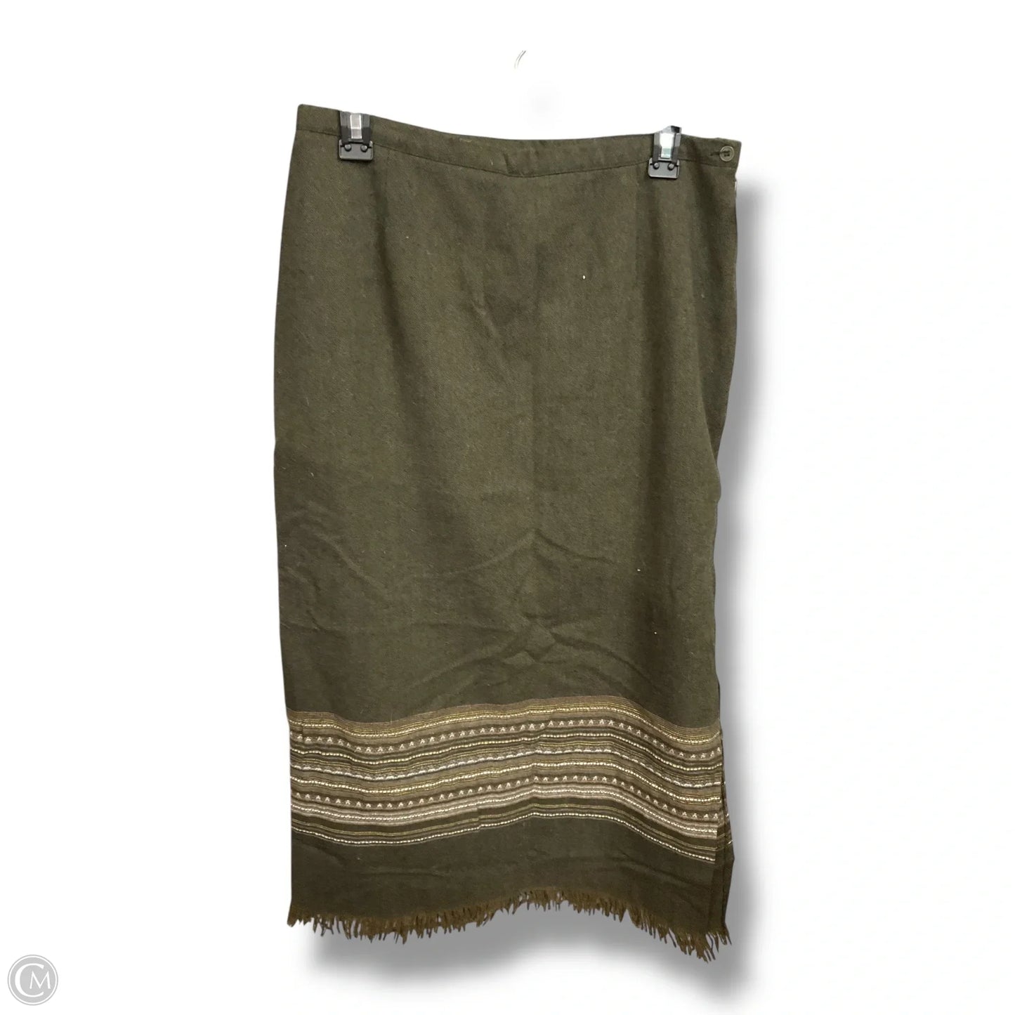 Skirt Maxi By Tailor By B Moss In Green, Size: Xl