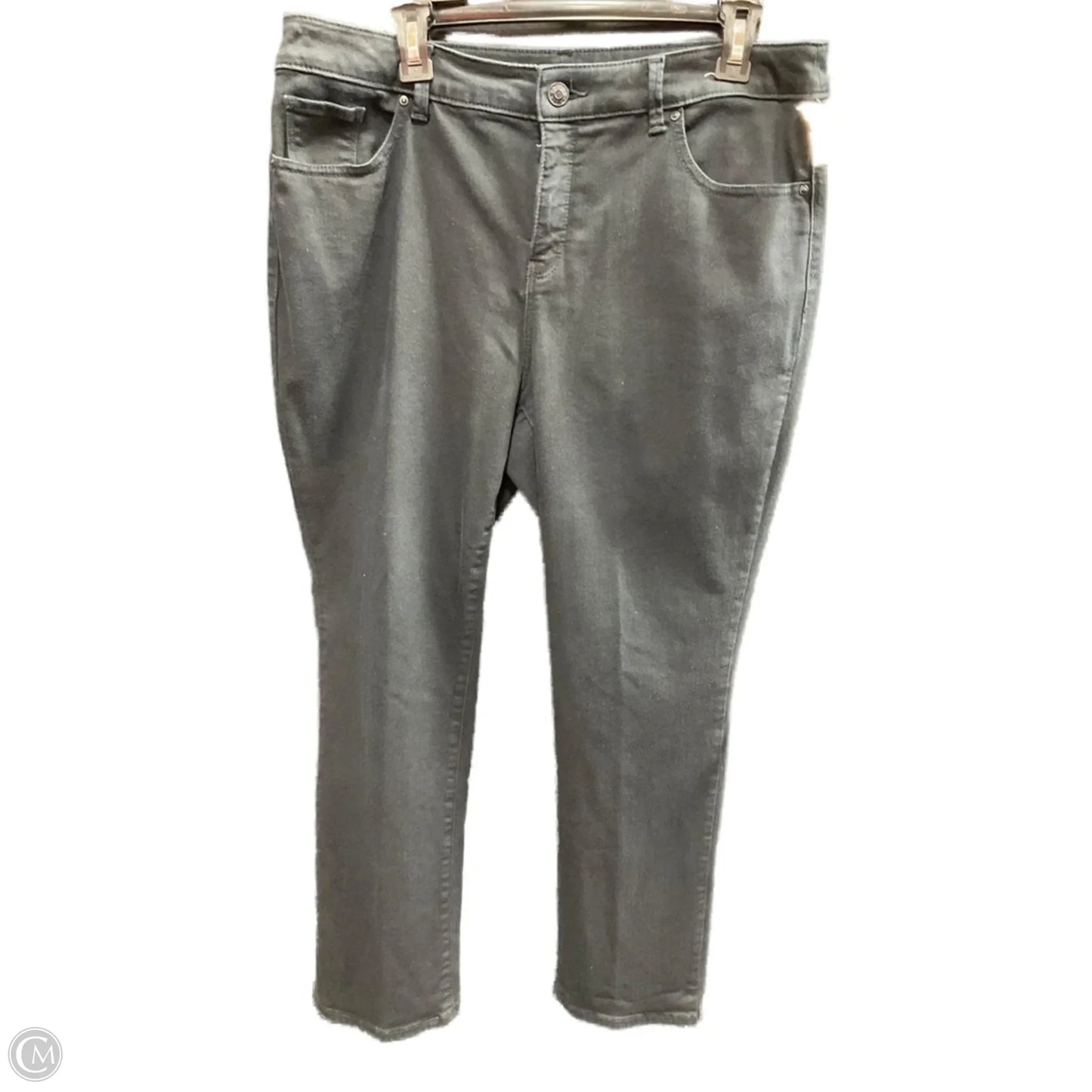 Jeans Straight By Chicos In Black, Size: M