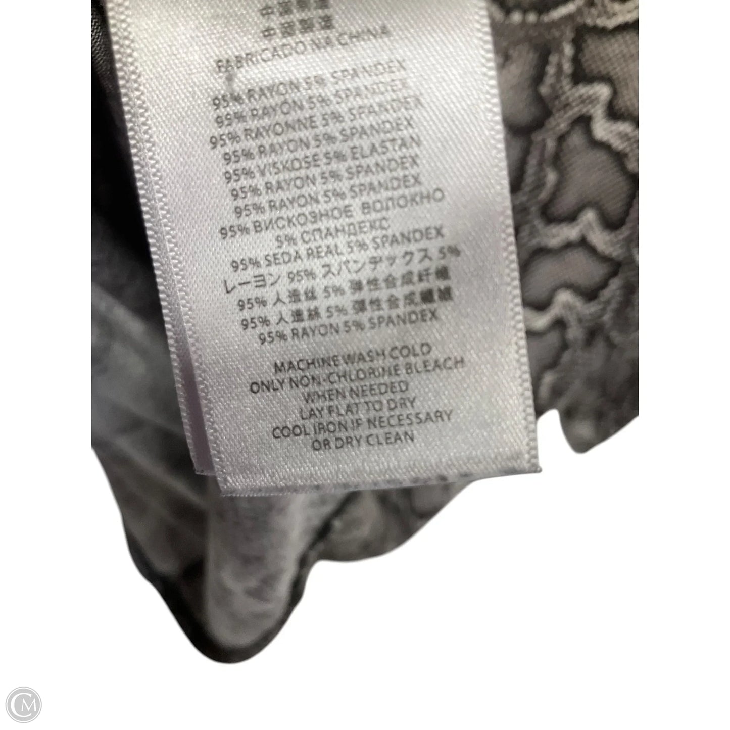 Top 3/4 Sleeve Basic By Michael By Michael Kors In Animal Print, Size: M