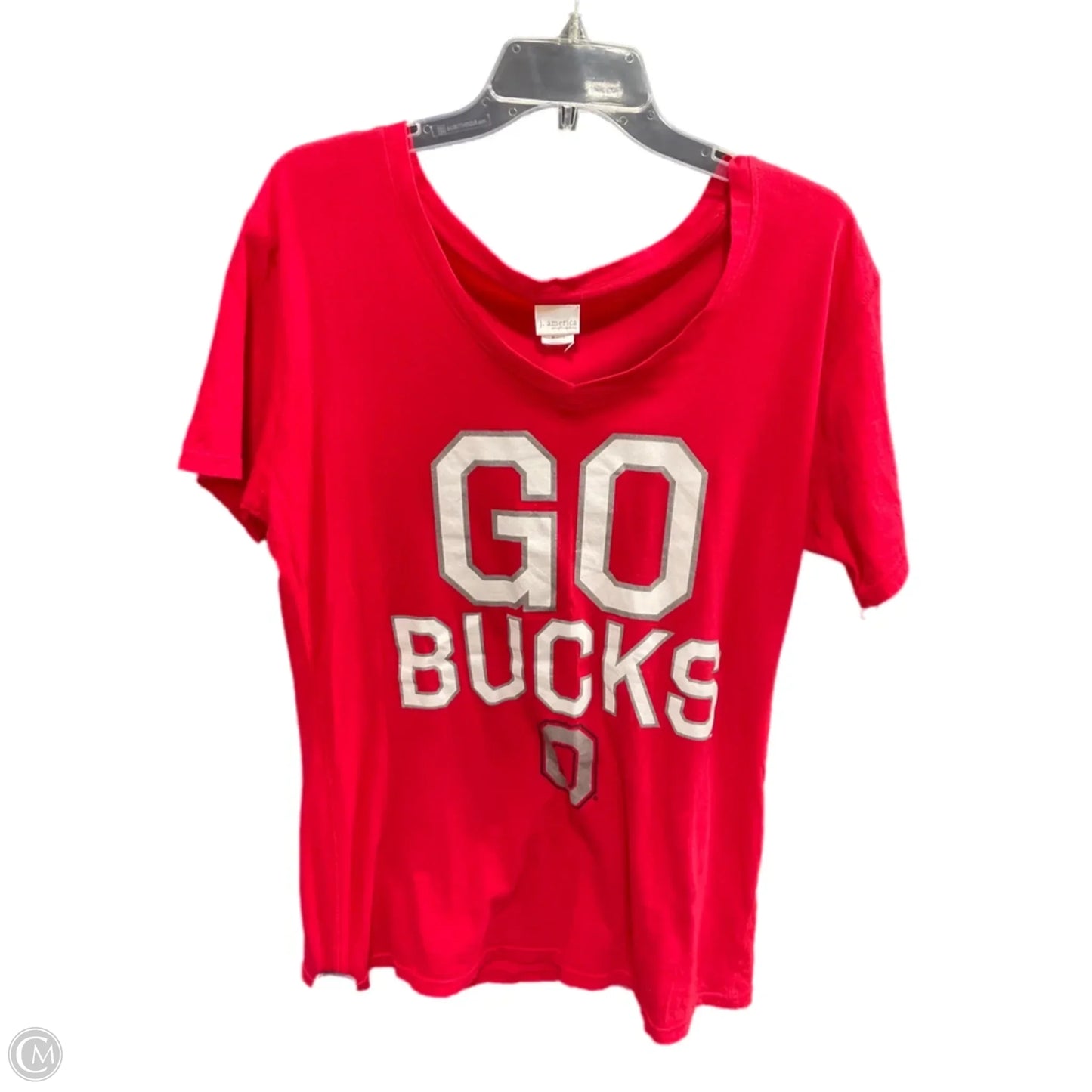 Athletic Top Short Sleeve By Clothes Mentor In Red, Size: L