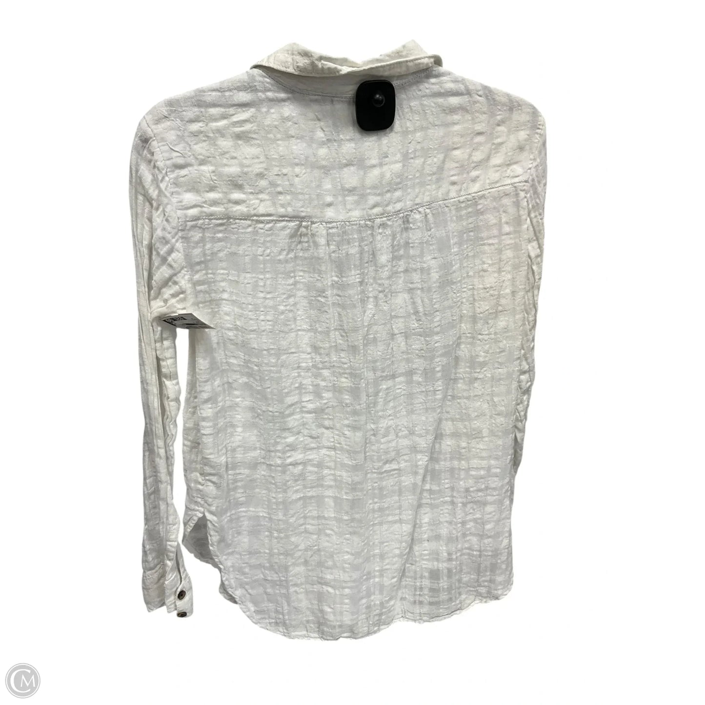 Blouse Long Sleeve By Pilcro In Cream, Size: 4