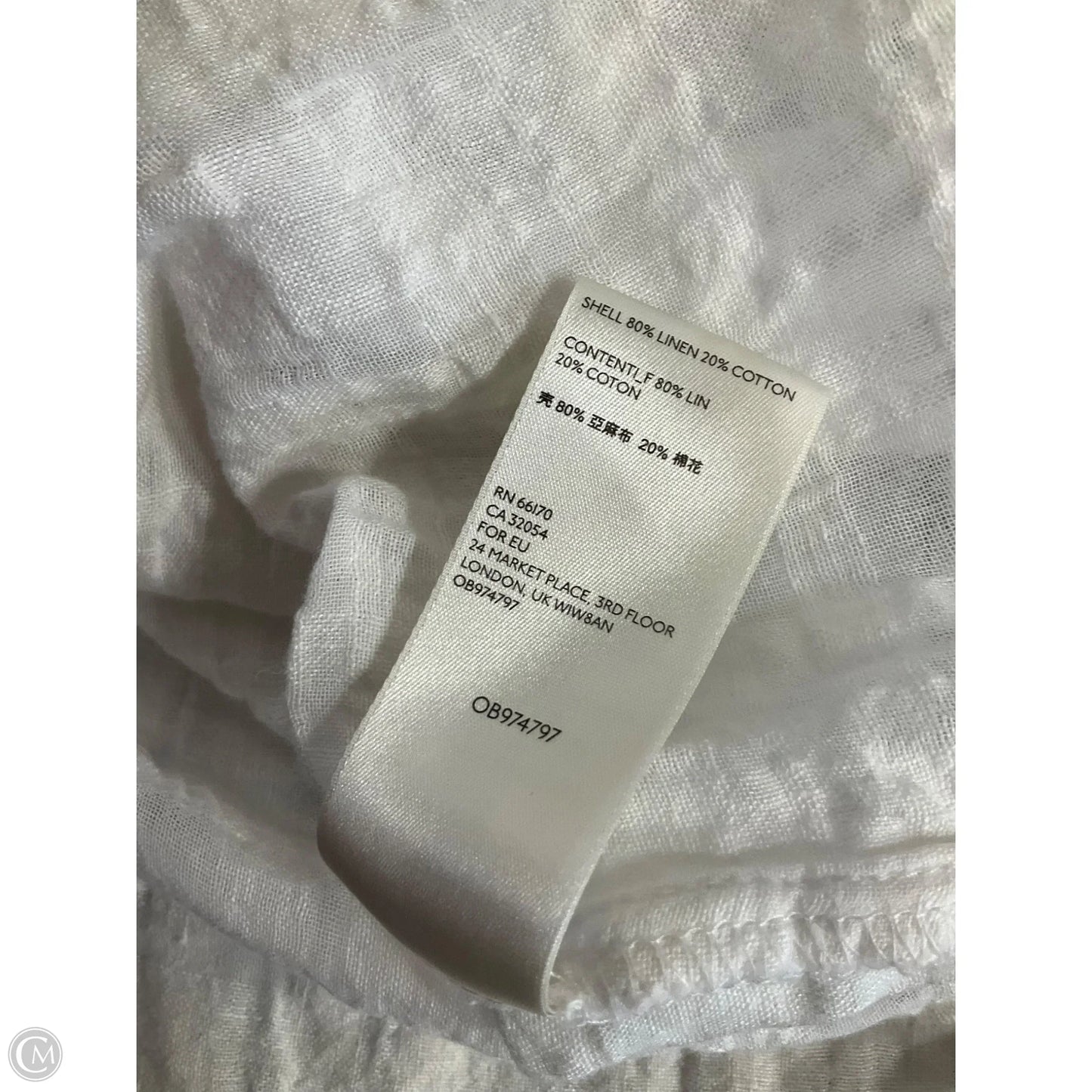 Blouse Long Sleeve By Pilcro In Cream, Size: 4