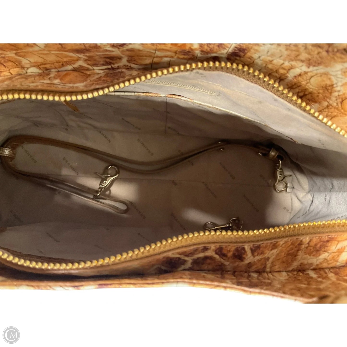 Handbag Designer By Brahmin, Size: Large