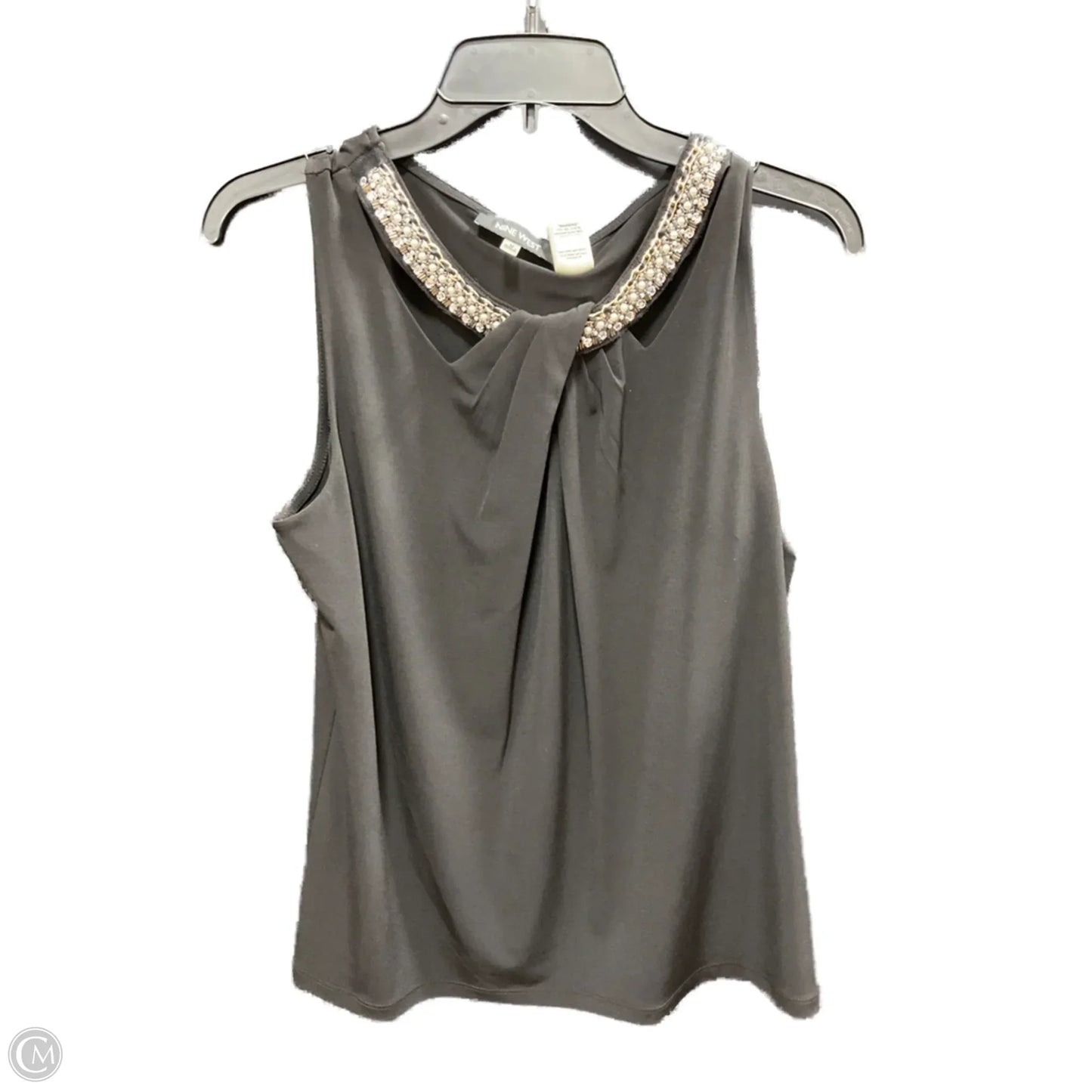 Top Sleeveless By Nine West In Black, Size: M