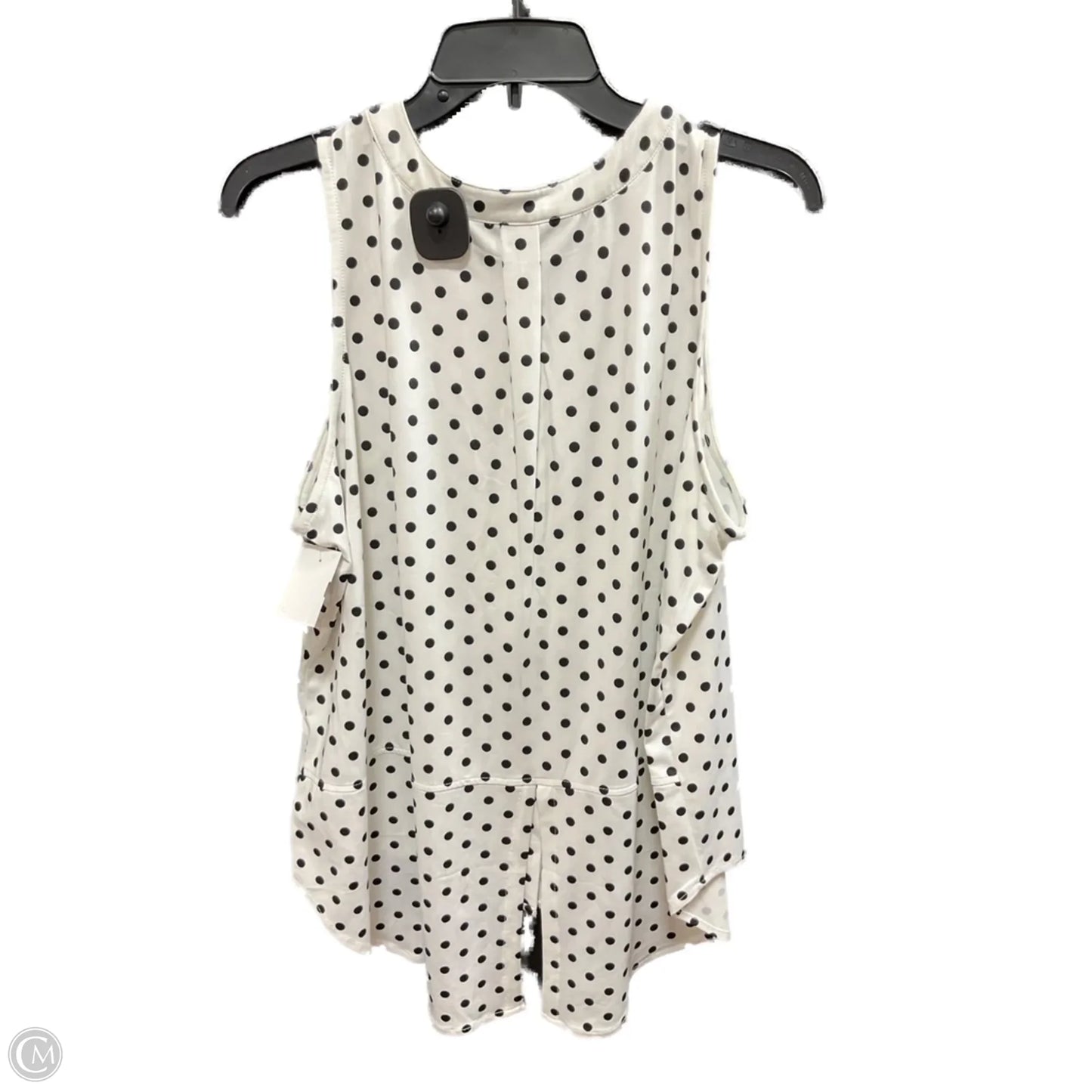 Top Sleeveless Basic By Clothes Mentor In Polkadot Pattern, Size: M