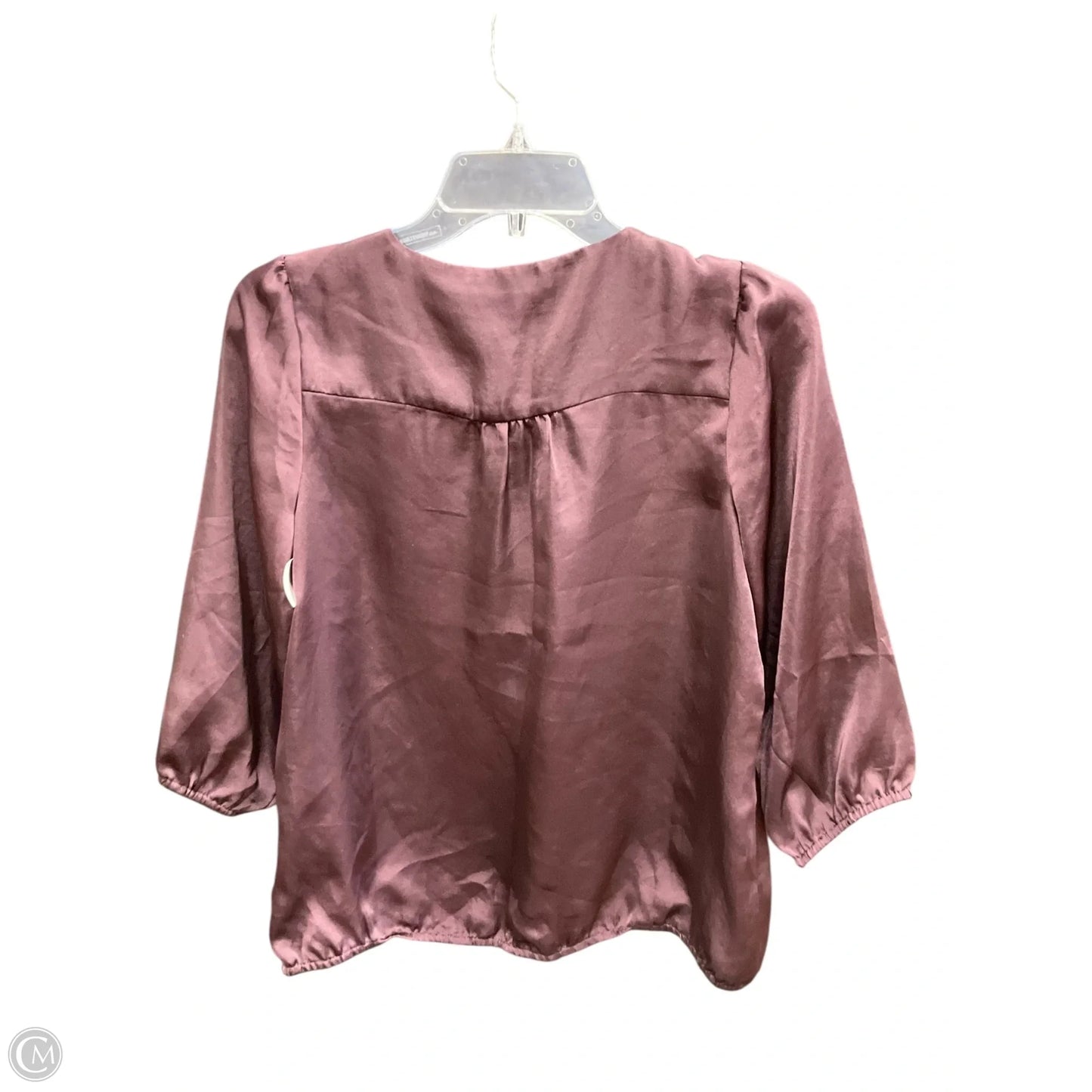 Top 3/4 Sleeve By Loft In Purple, Size: Mp